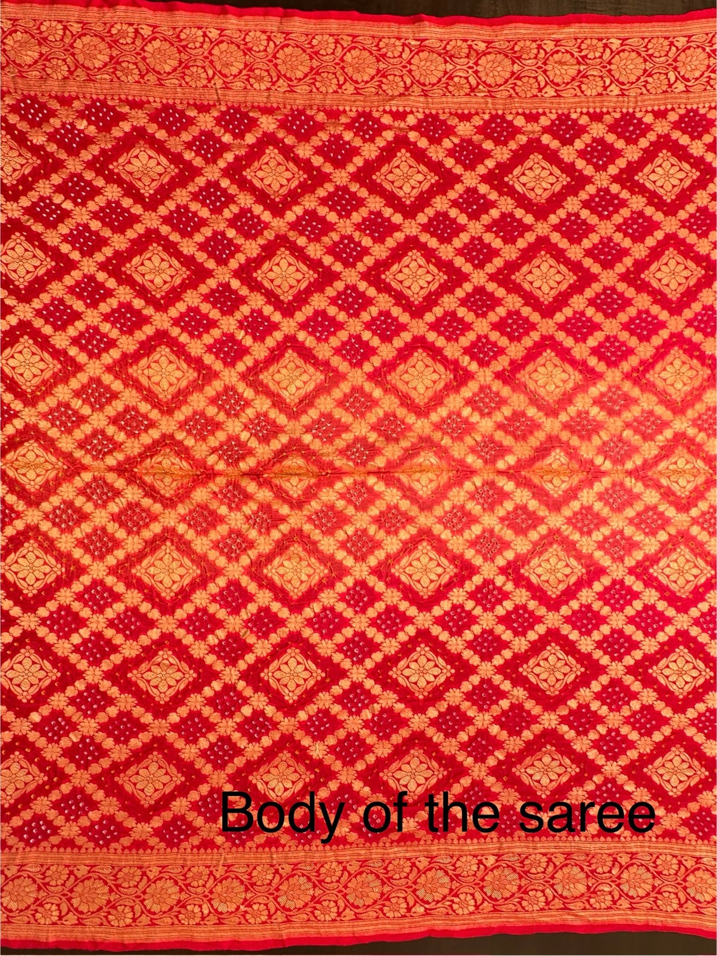 Pure Georgette Gharchola Bandhej Saree