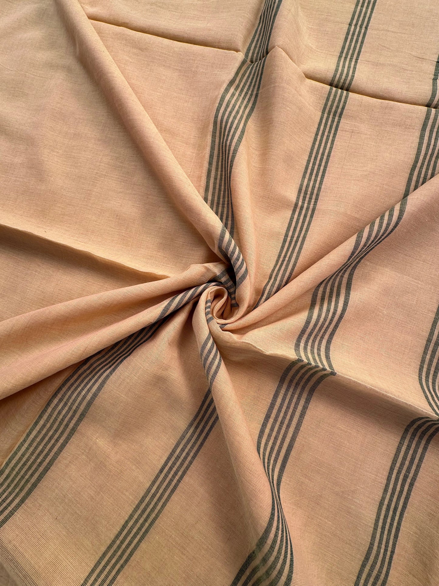 Yellow-Green Tripura Cotton Saree