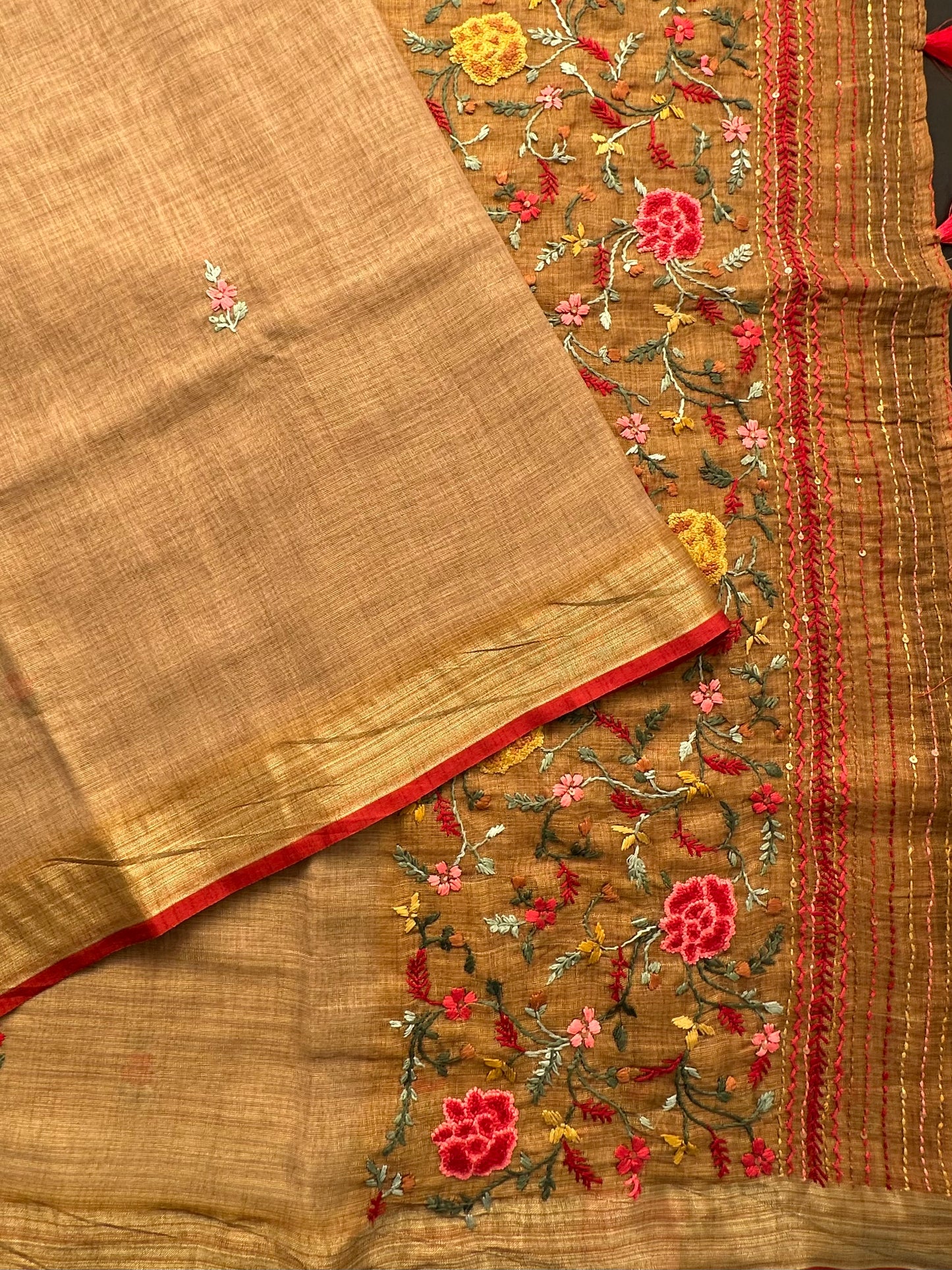 Cotton Saree with Embroidery