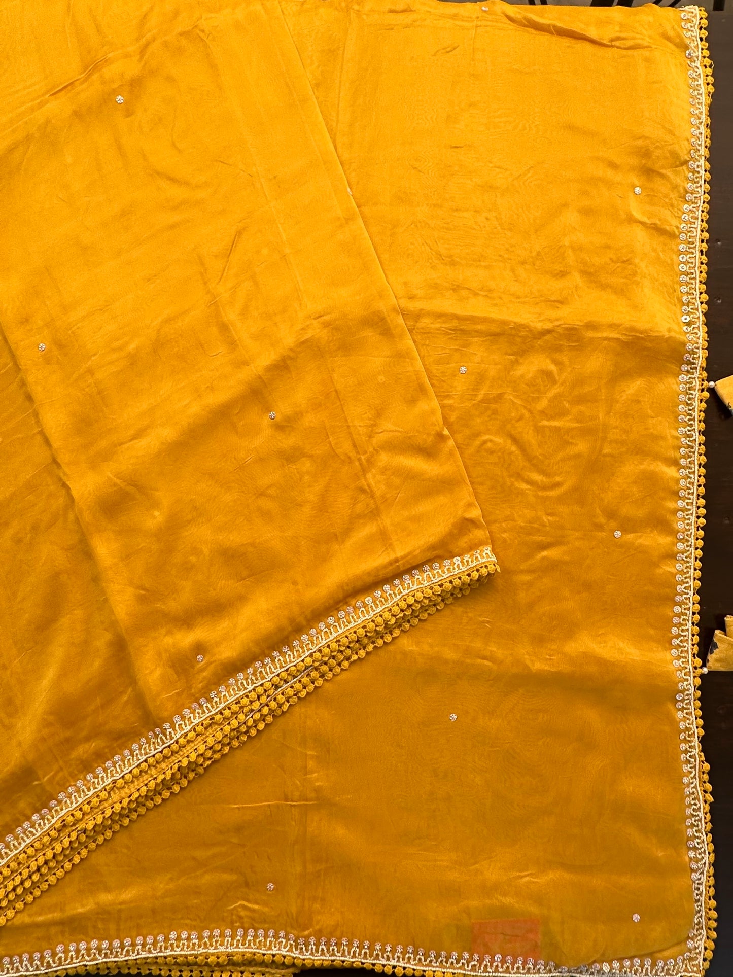 Crepe Saree with Designer Blouse