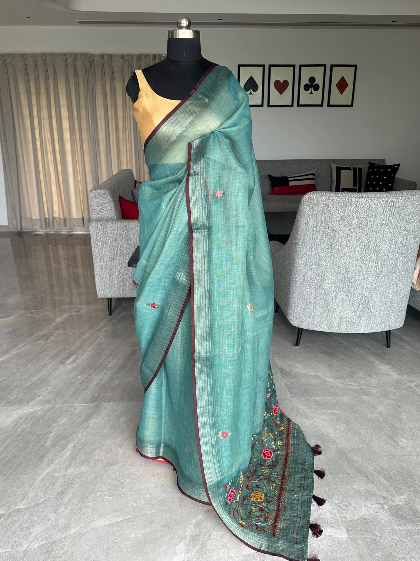 Cotton Saree with Embroidery