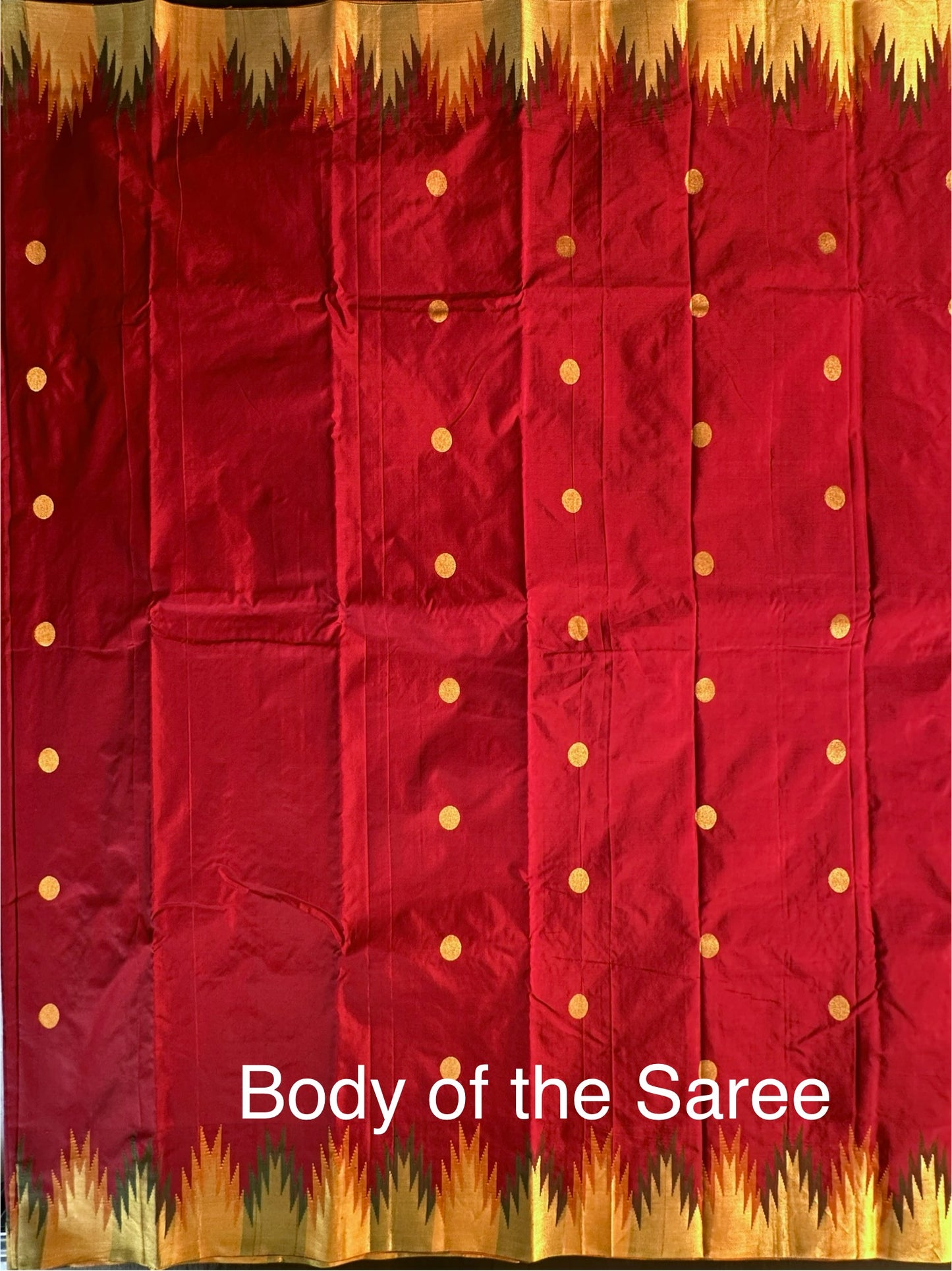 Madurai Temple Buta Pure Silk Saree