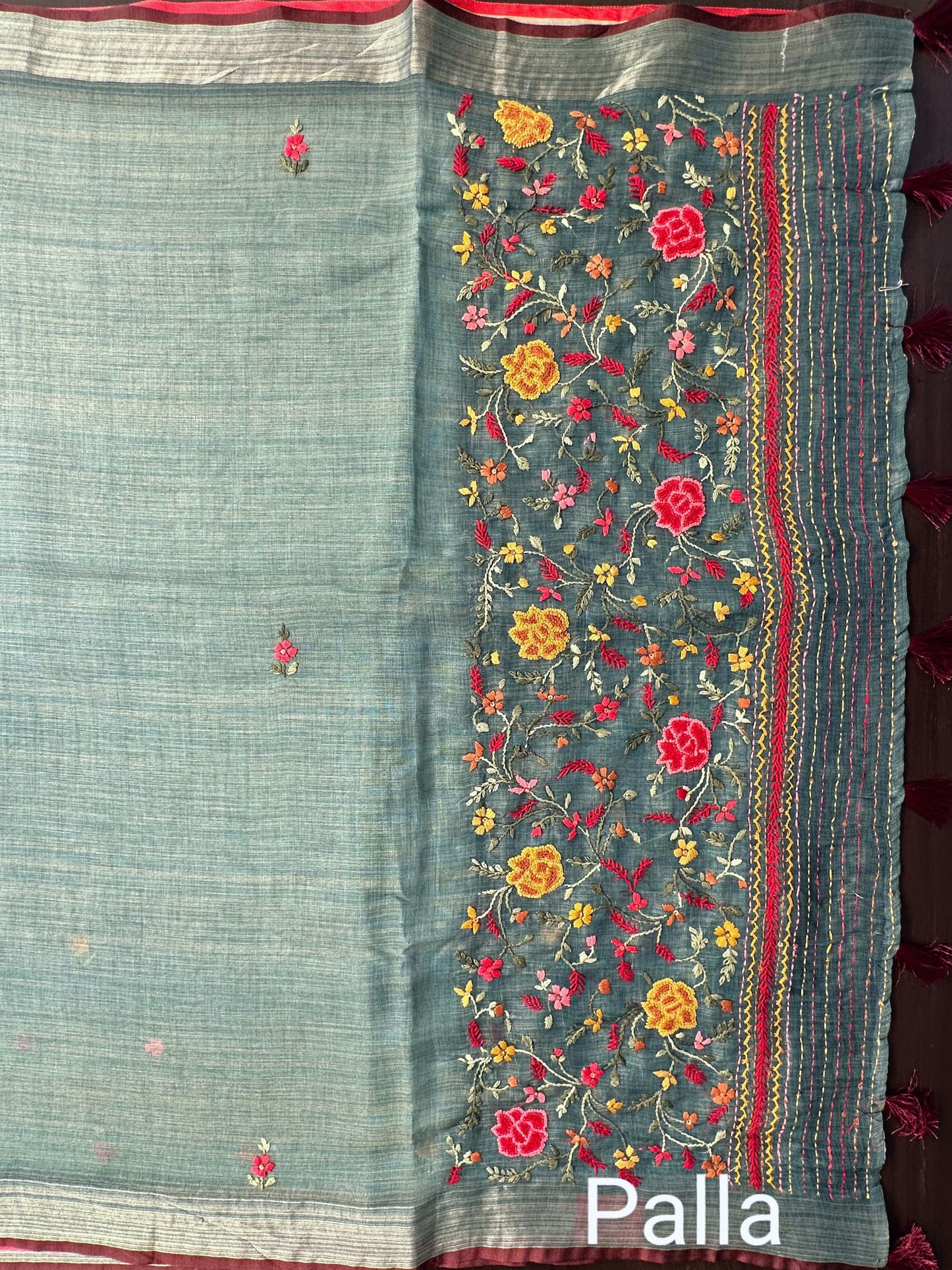 Cotton Saree with Embroidery