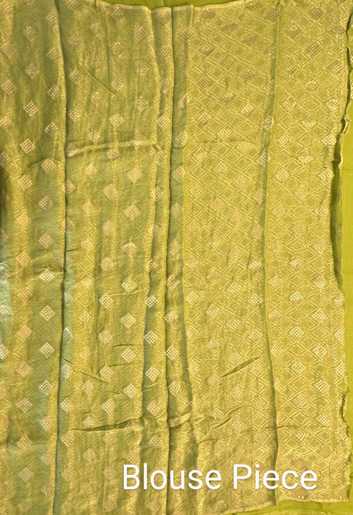 Parrot Green Pure Chiffon Saree