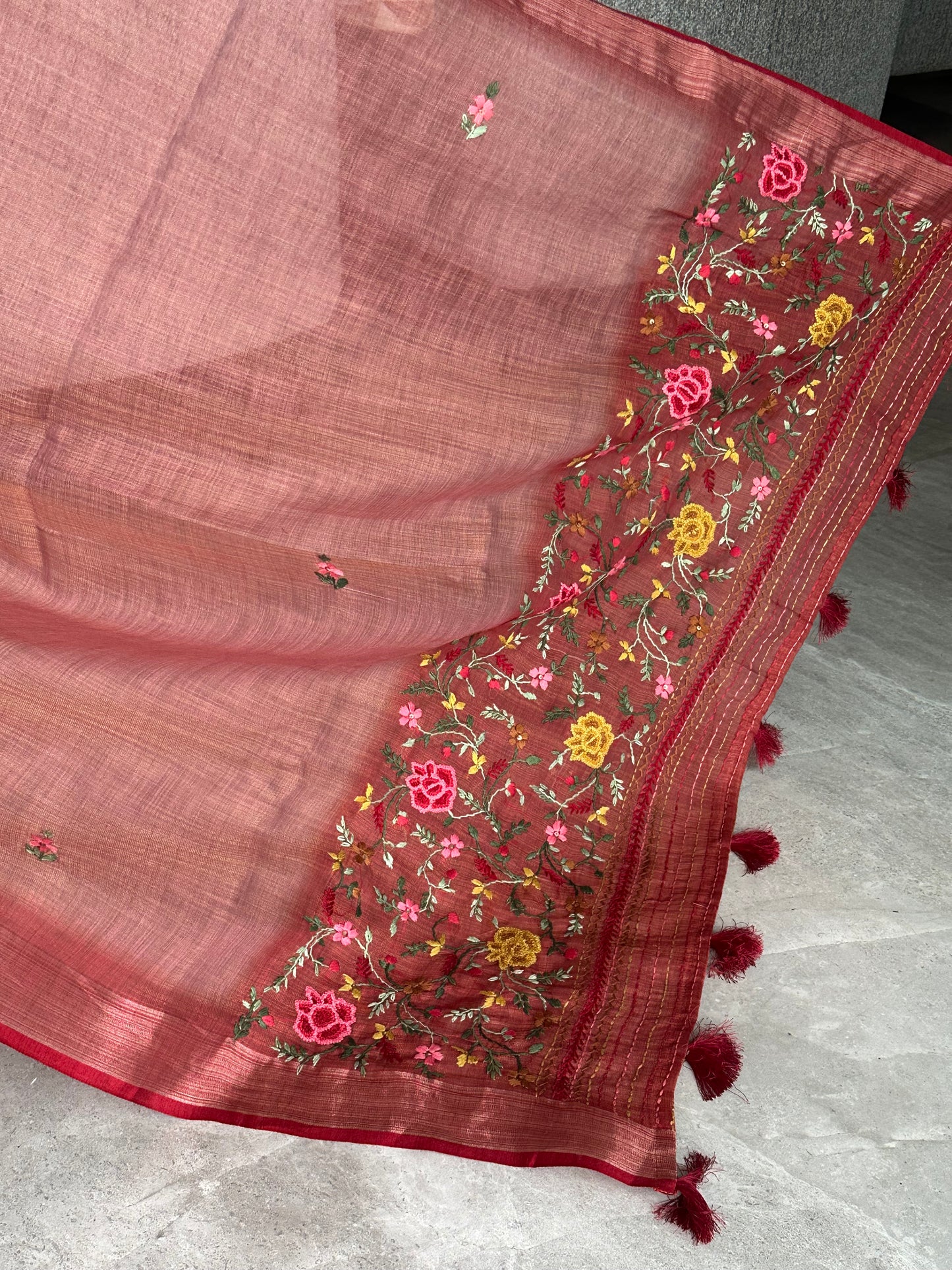 Cotton Saree with Embroidery