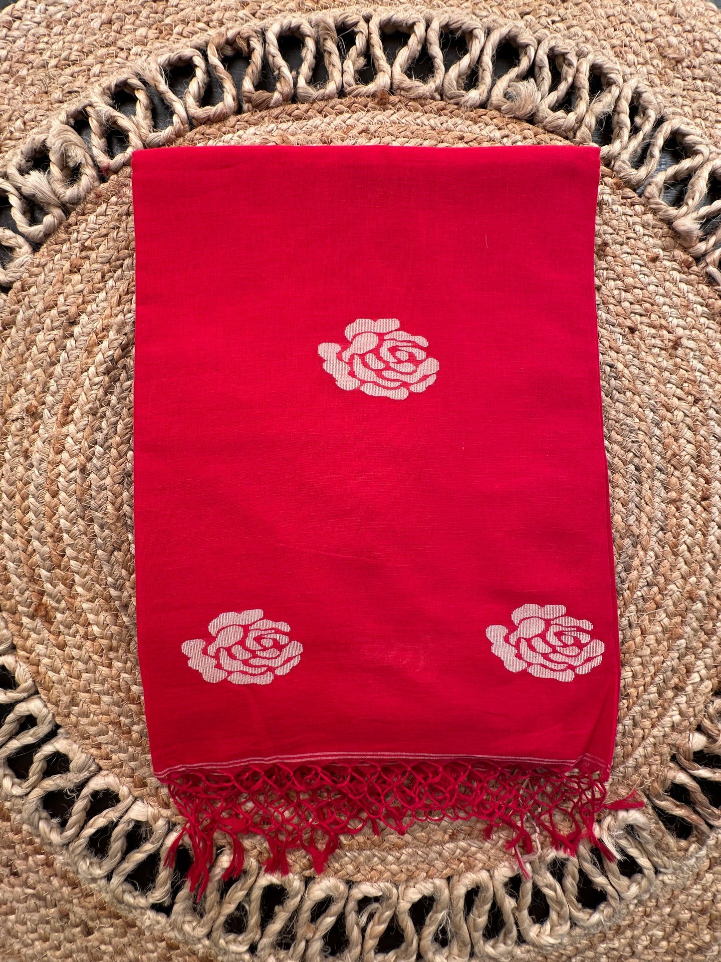Red Bengal Pure Cotton Saree