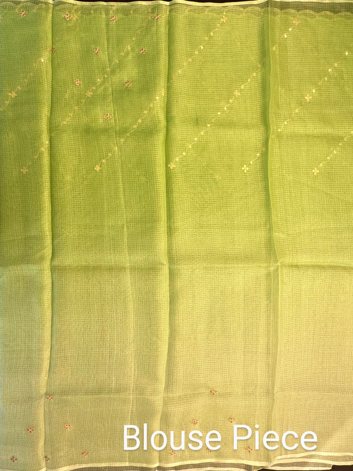 Kota Doria Pure Silk Saree With Gota Patti Work