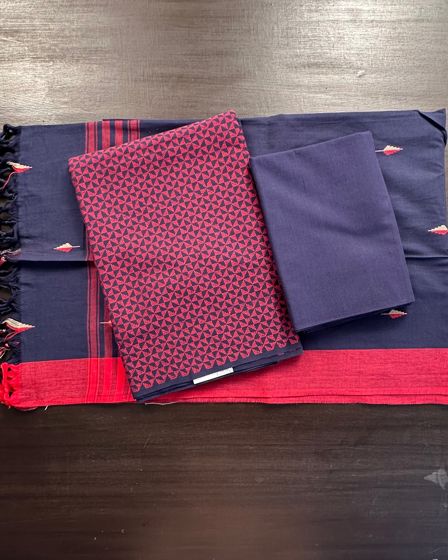 Jacquard Pure Handloom Cotton Suit