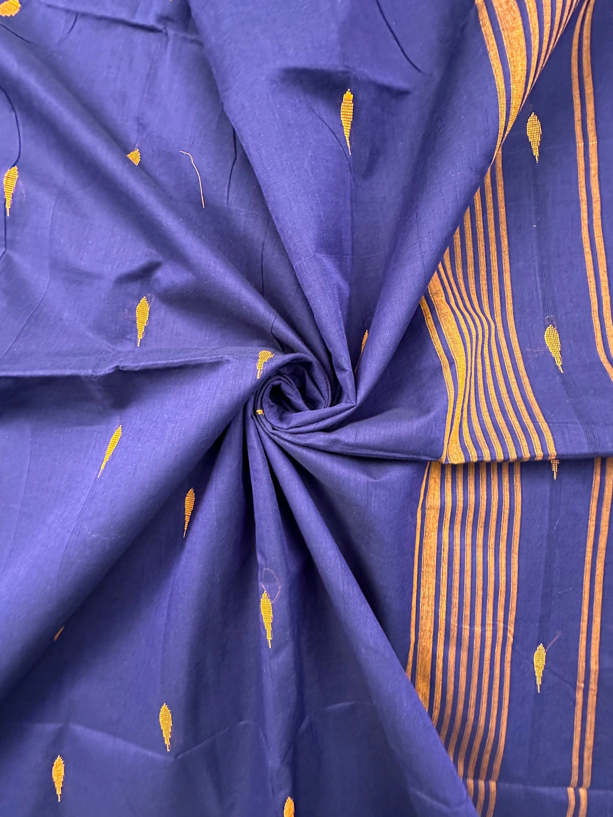 Blue Narayanpet Cotton Saree