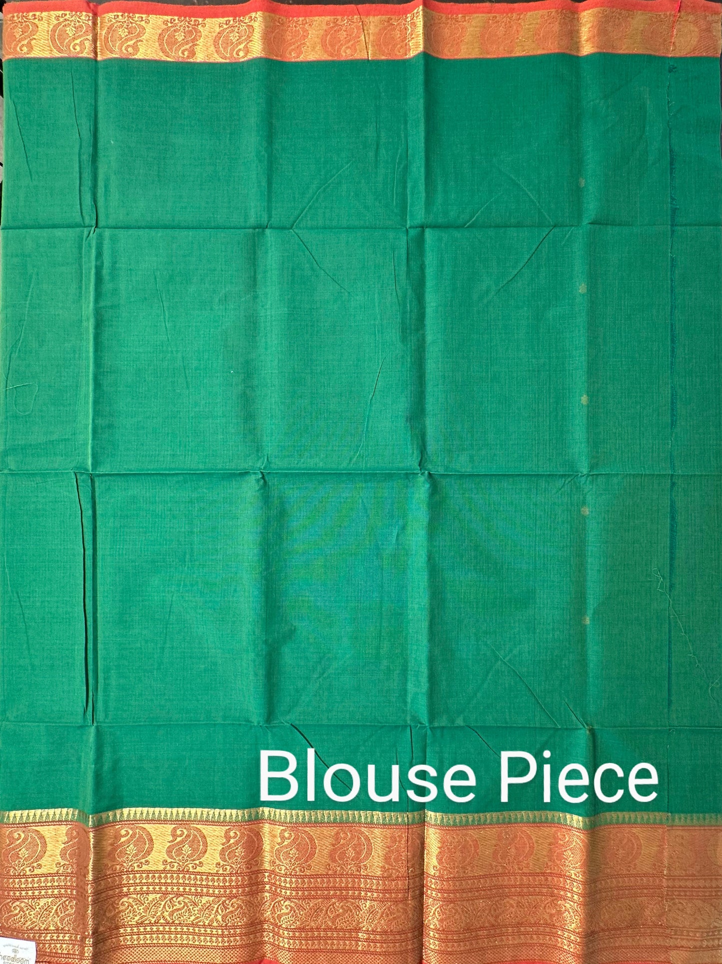 Bottle Green Narayanpet Cotton Saree