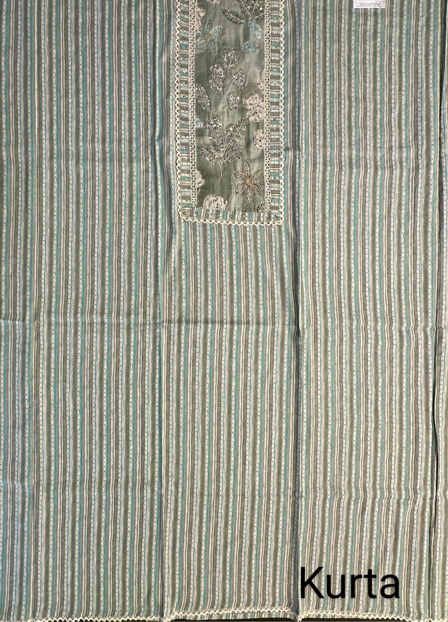 Pista Green Jaipuri Necktie Cotton 3-Piece Suit