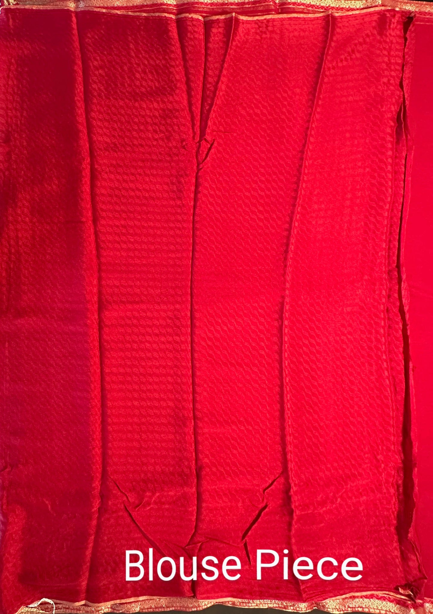 Red Pure Chiffon Saree