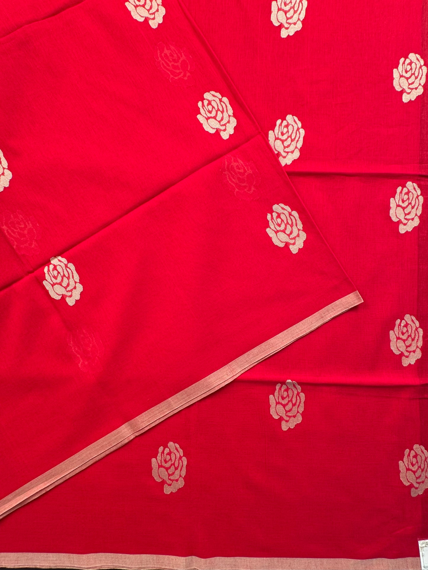 Red Bengal Pure Cotton Saree