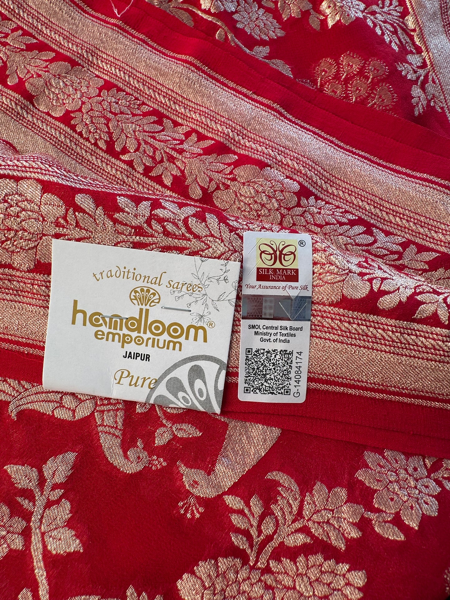 Khaddi Jaal Pure Georgette Saree