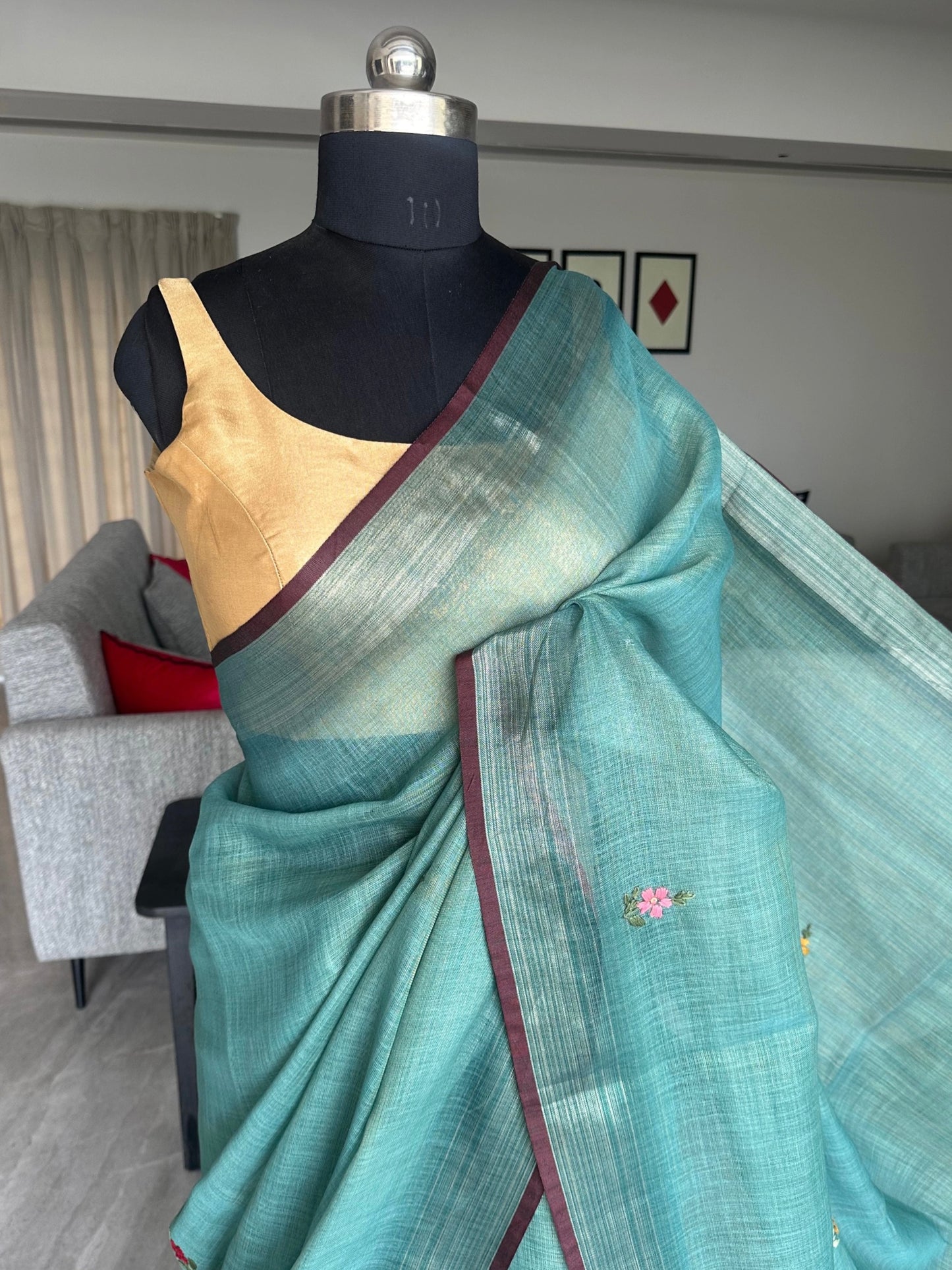 Cotton Saree with Embroidery