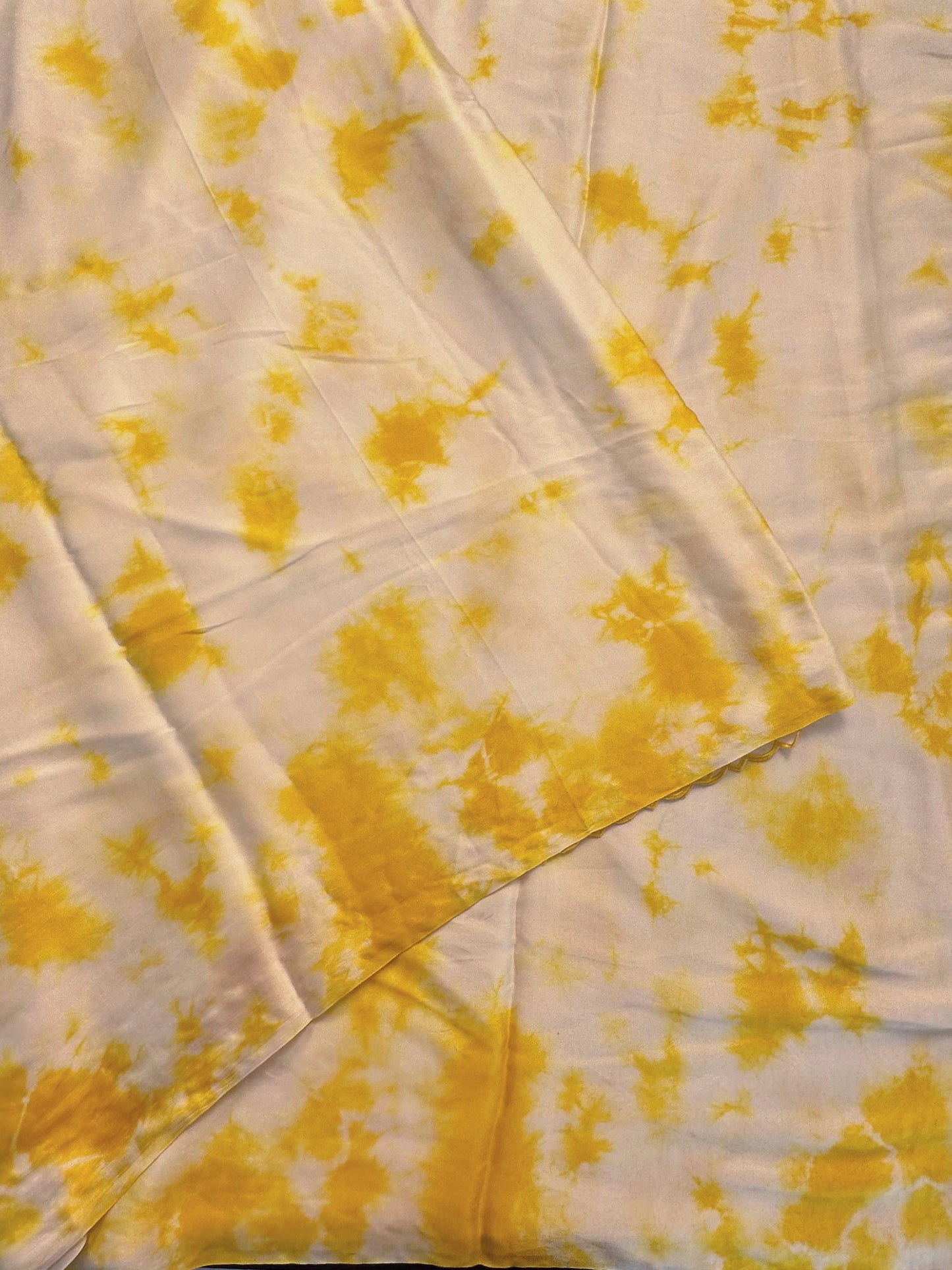 Abstract Satin Saree