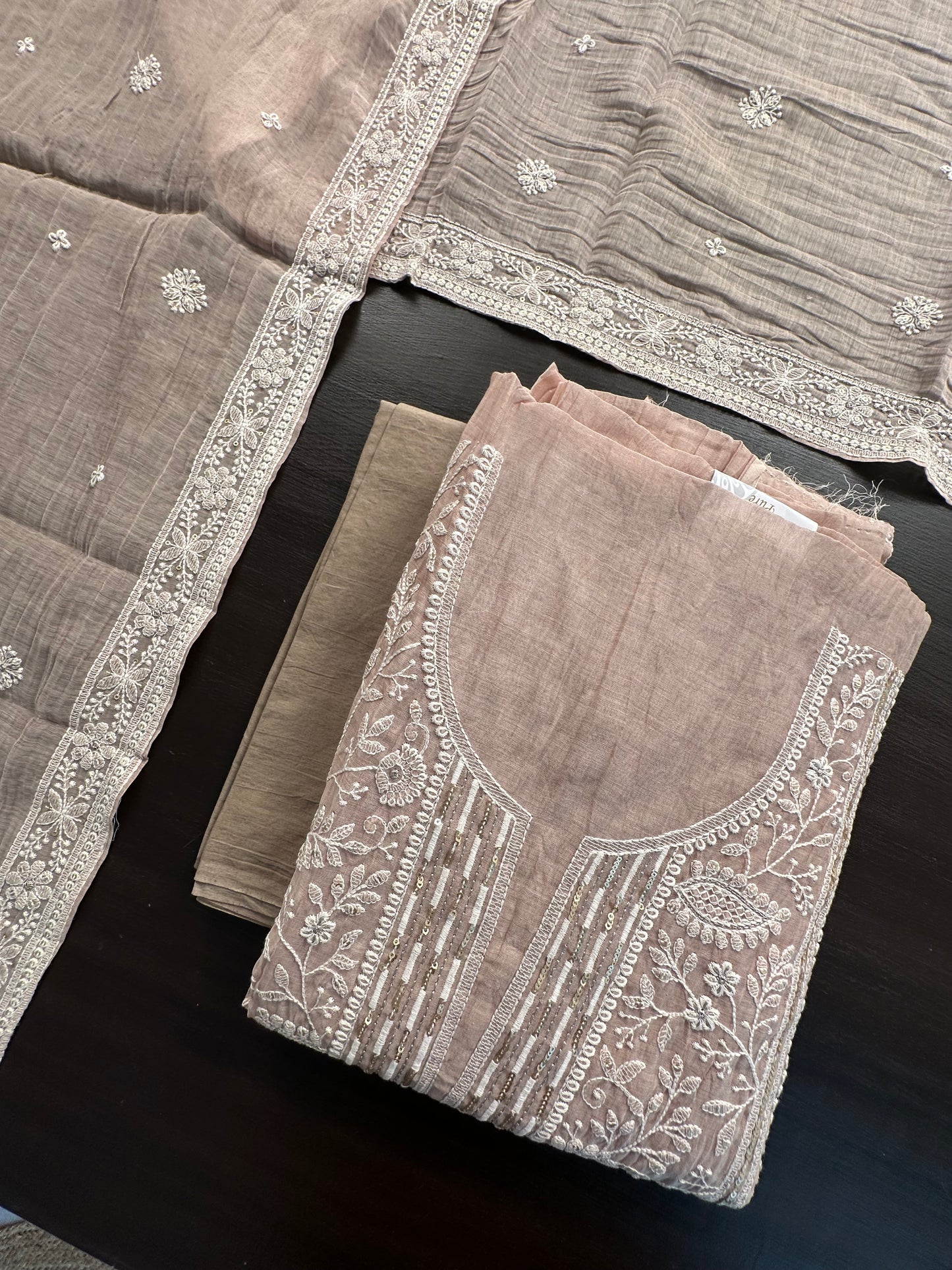 Pure Chanderi 3-Piece Suit