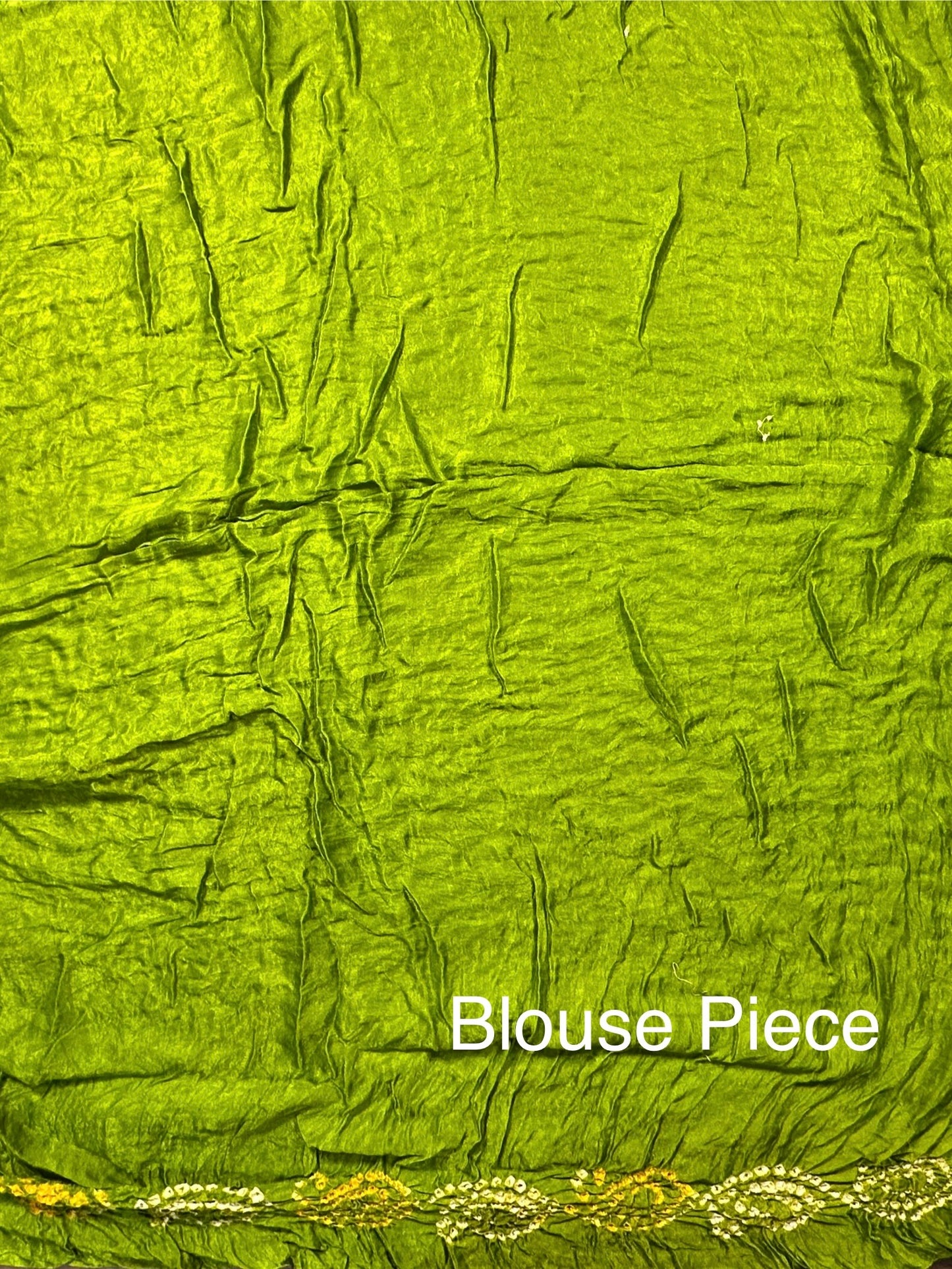 Mehendi Green Gharchola Bandhej Gajji Silk Saree