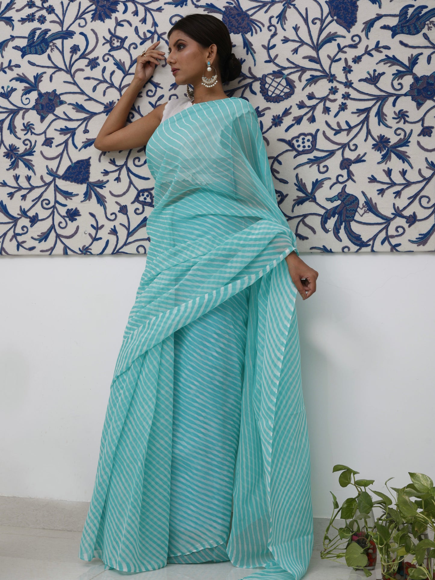 Leheriya Georgette Saree