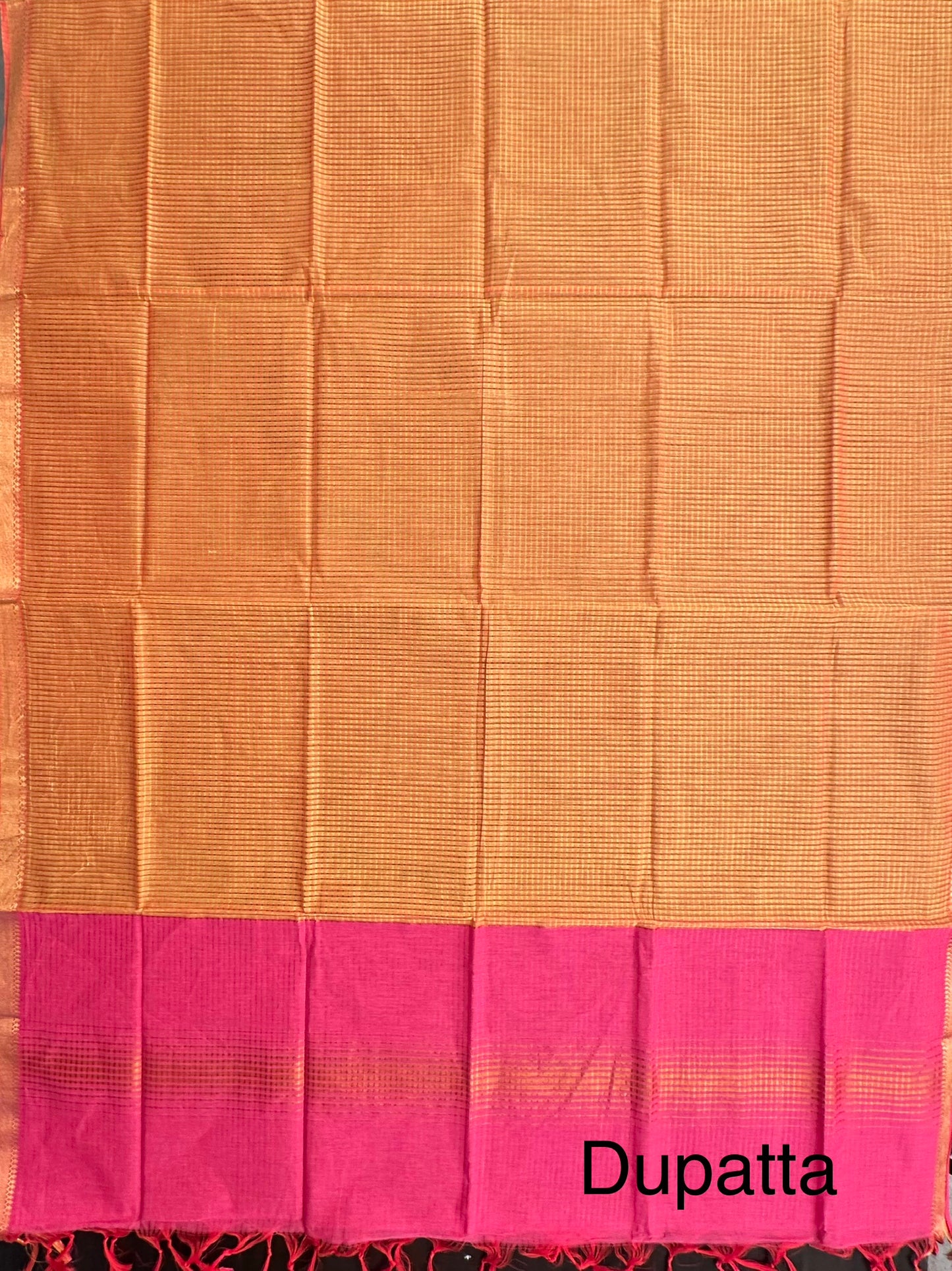 Rani-Mustard Mangalgiri Pure Cotton Unstitched 3-Piece Suit