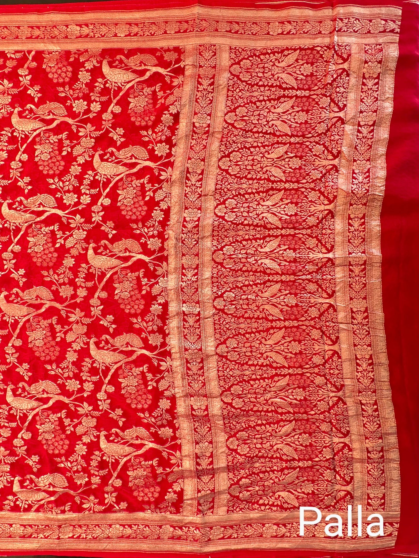 Khaddi Jaal Pure Georgette Saree