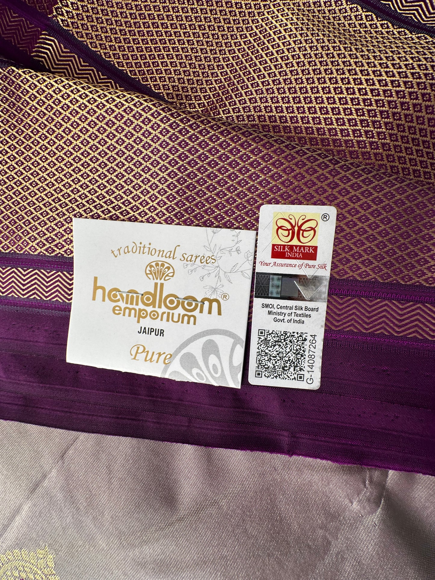Mauve-Purple Paithini Silk Saree