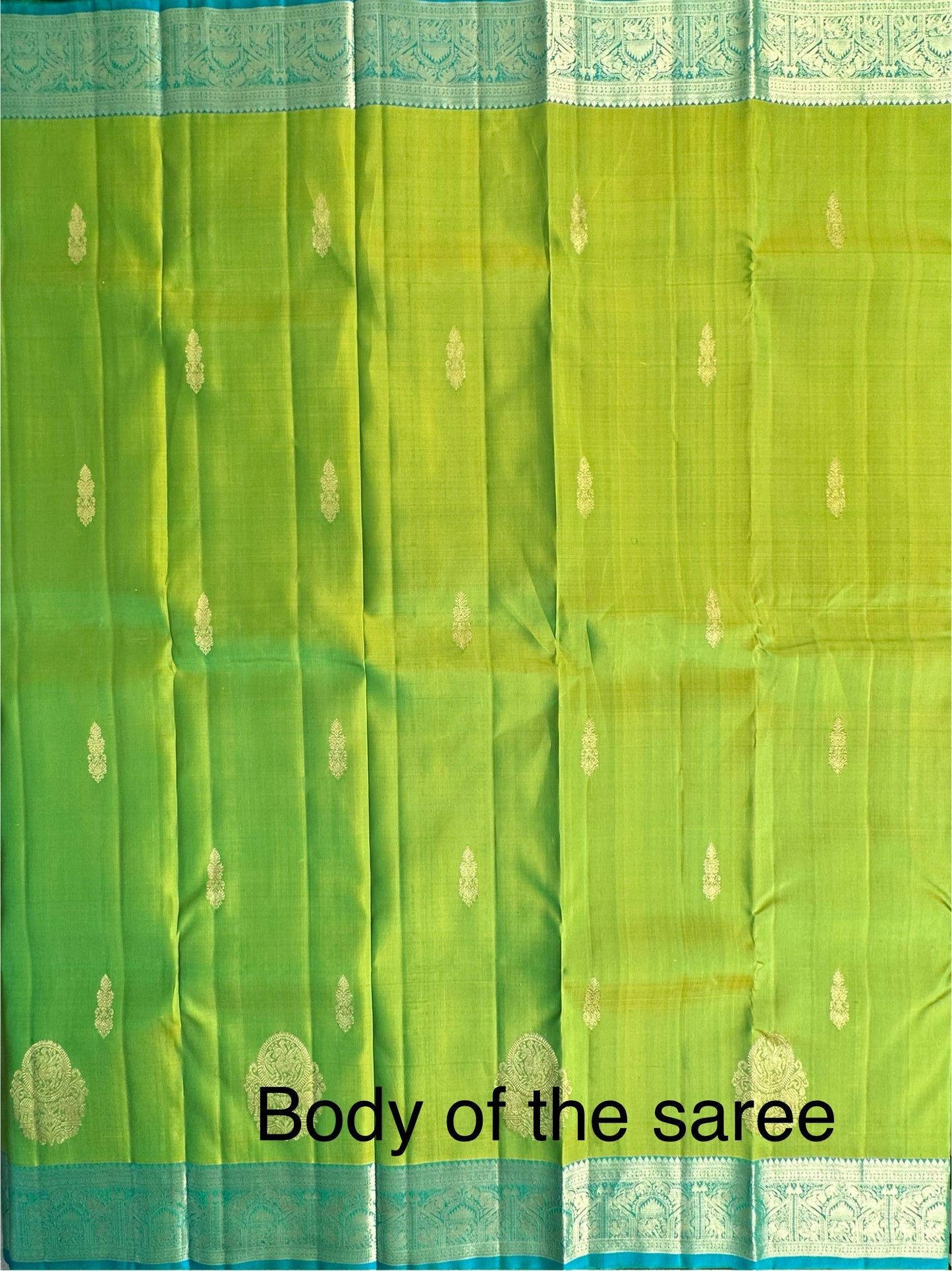 Parrot Green Handloom Kanjivaram Pure Silk Saree