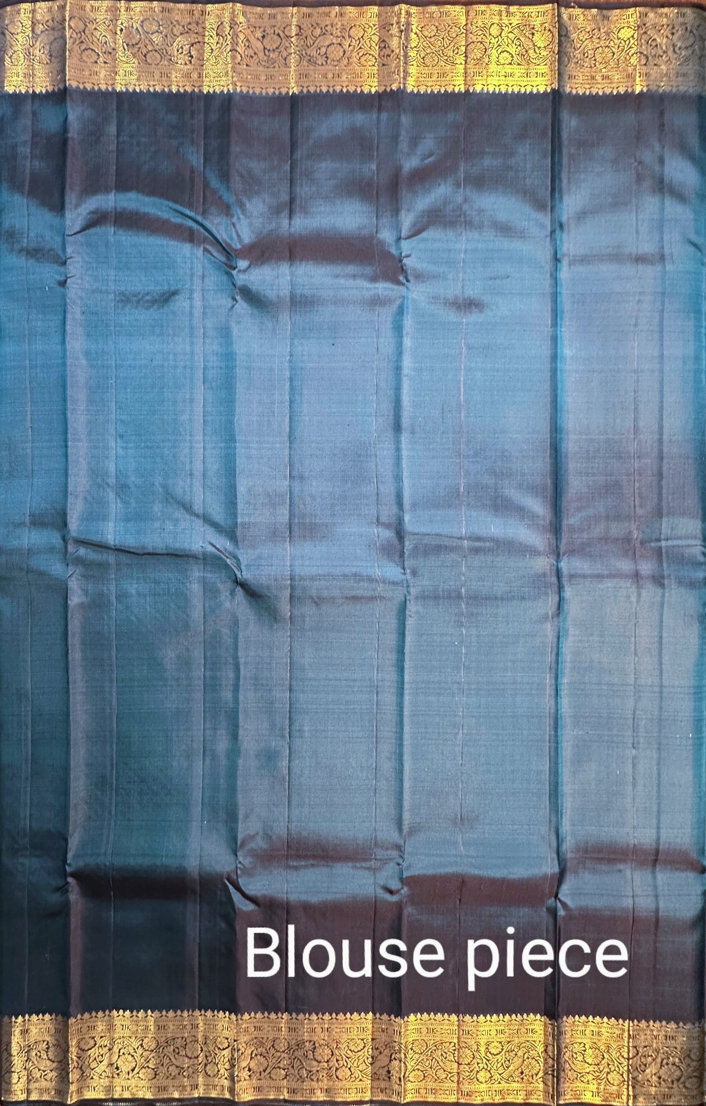 Blue Handloom Kanjivaram Pure Silk Saree