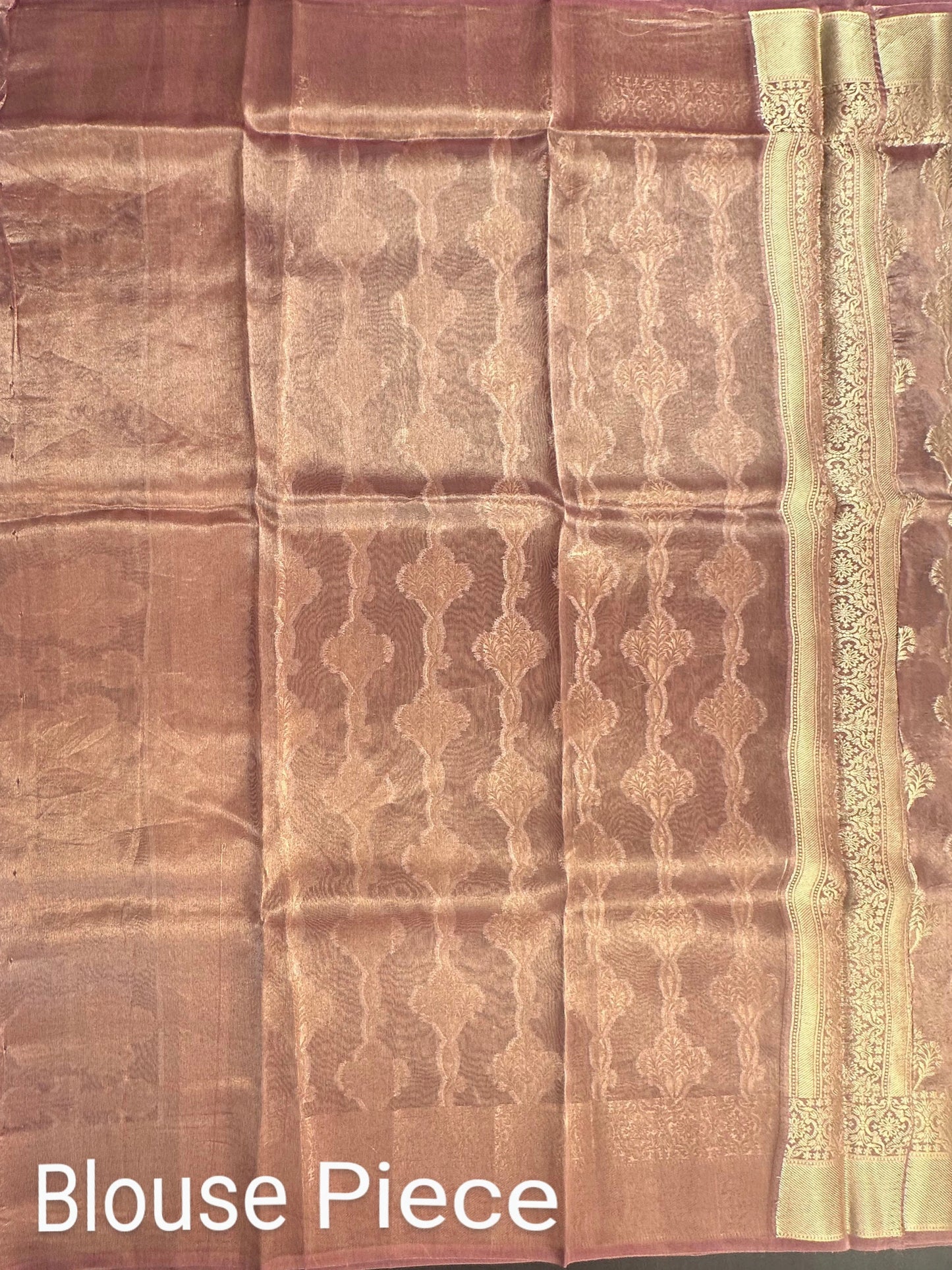 Pink Tissue Silk Saree