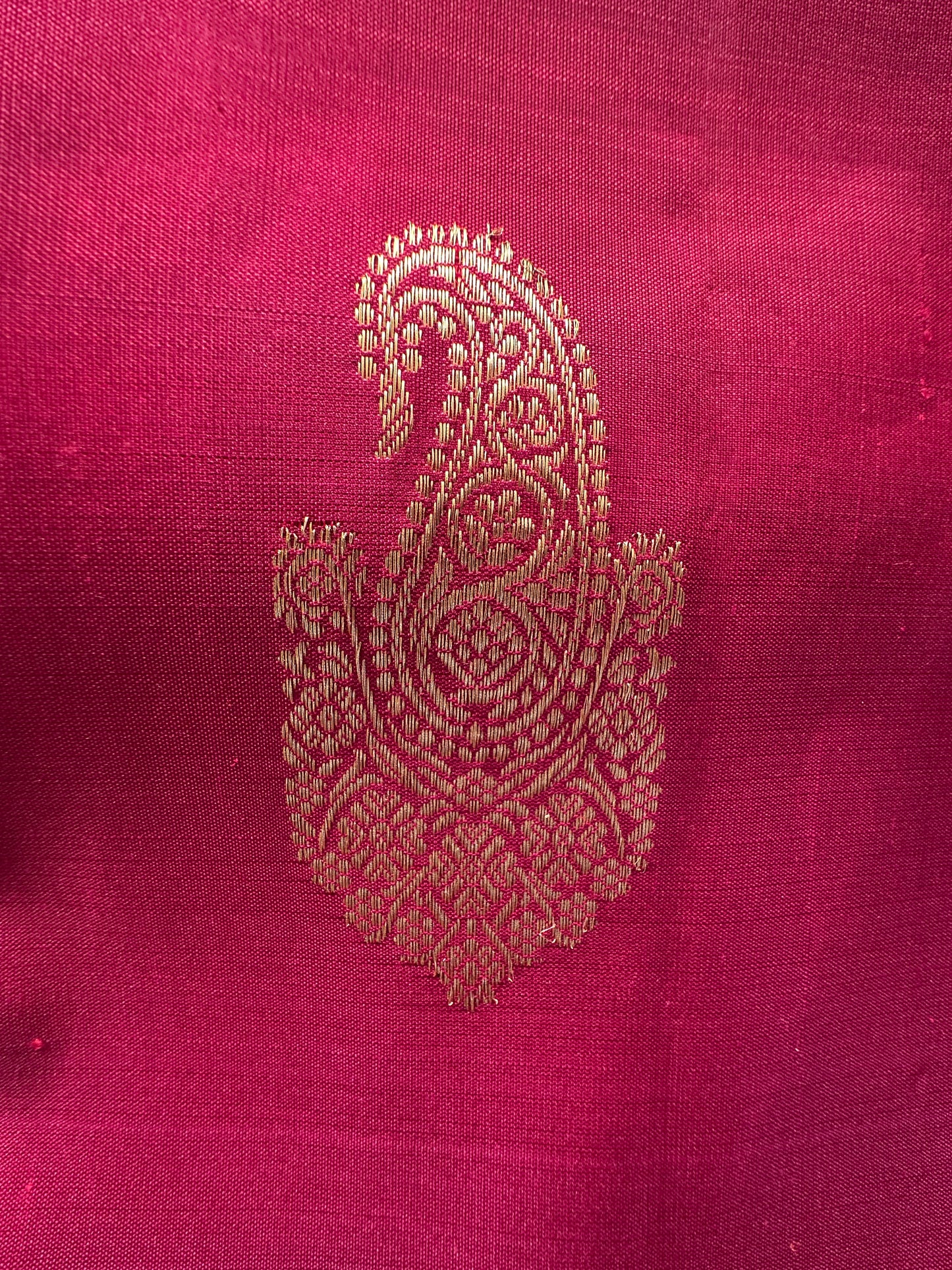 Magenta Handloom Kanjivaram Pure Silk Saree