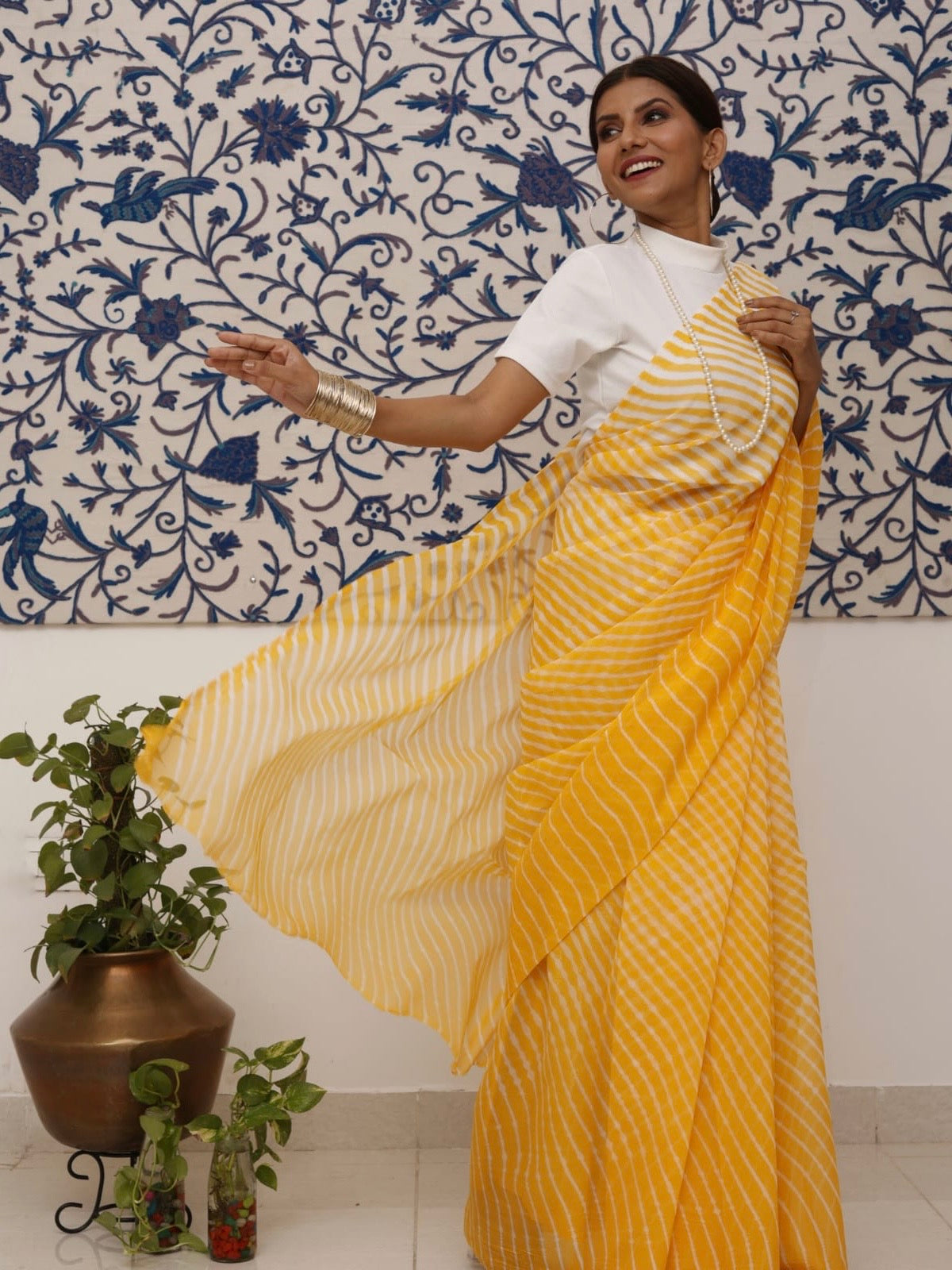 Leheriya Georgette Saree