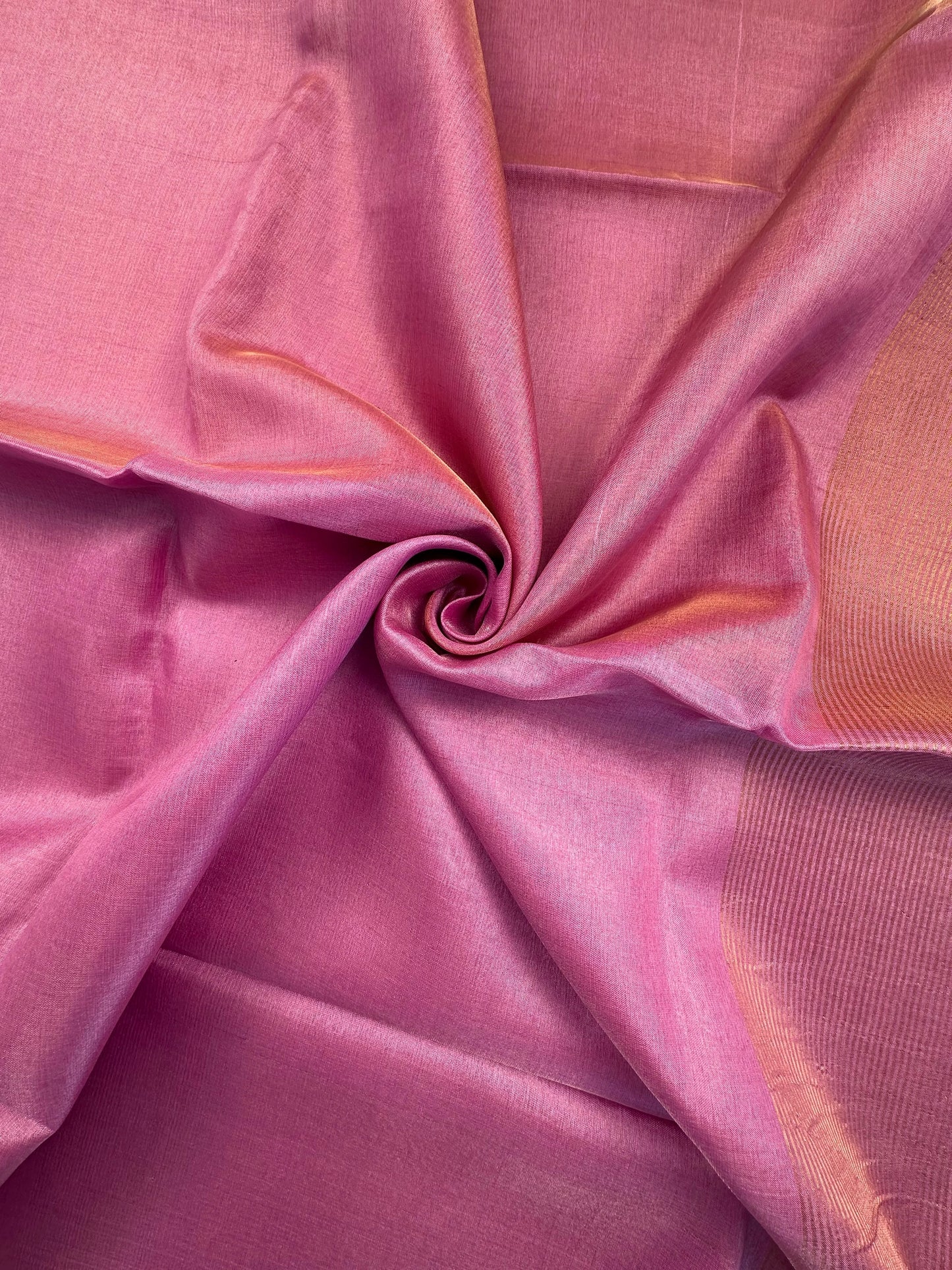 Pink Pure Tissue Silk Saree