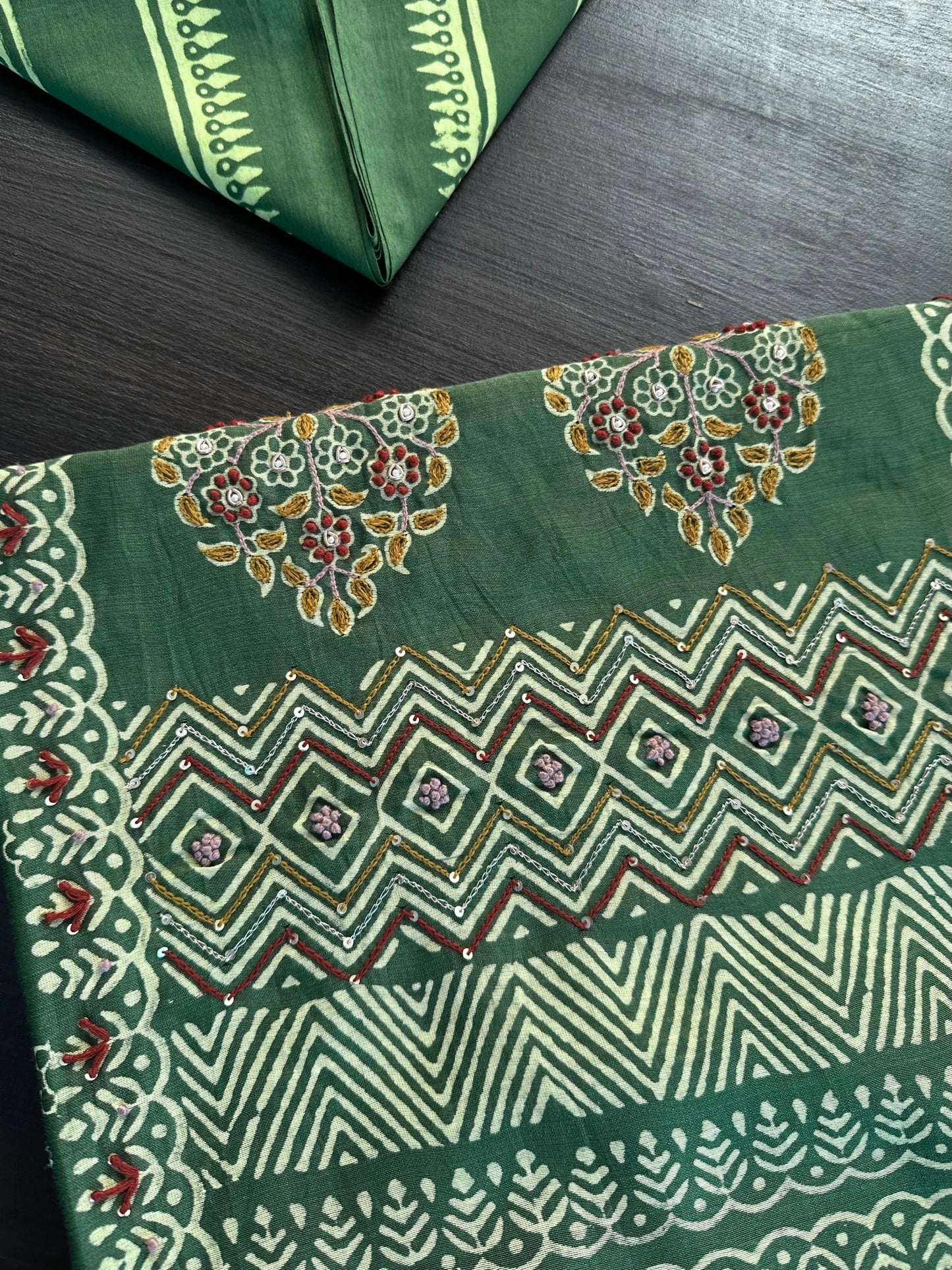 Pure Chanderi 3-Piece Suit