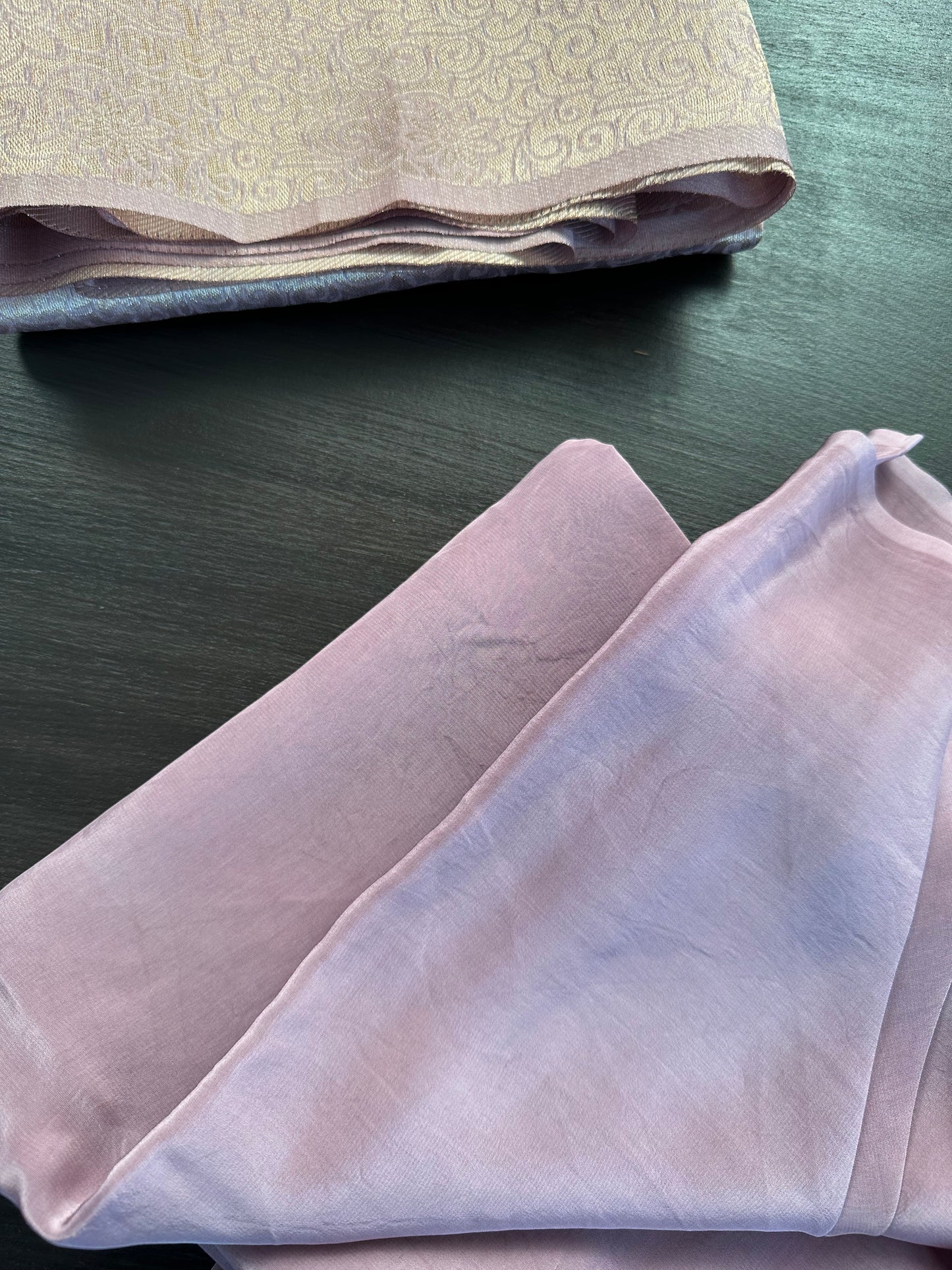 Banarasi Brocade Woven Unstitched Suit Fabric With Organza Dupatta