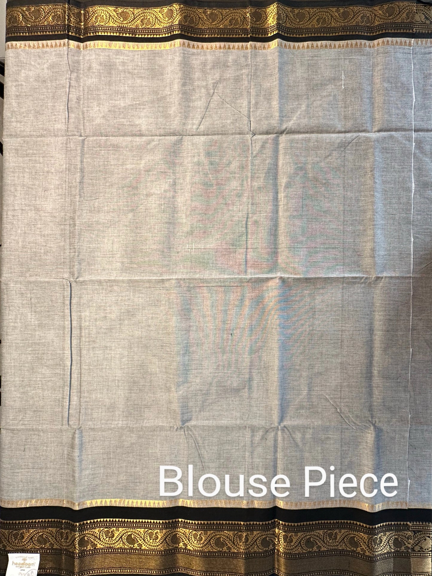 Grey Narayanpet Cotton Saree