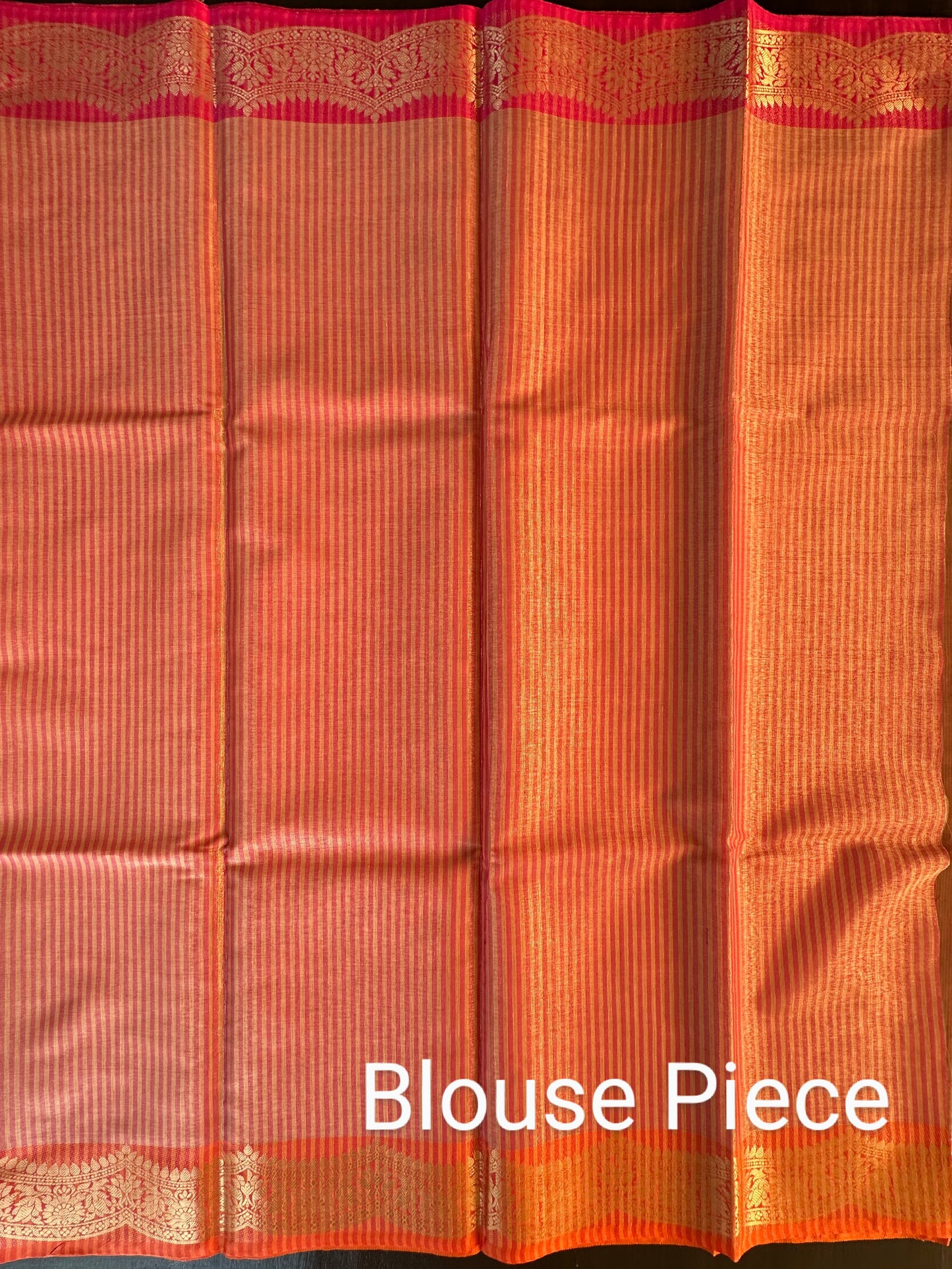 Peach Nimrit Tissue Saree