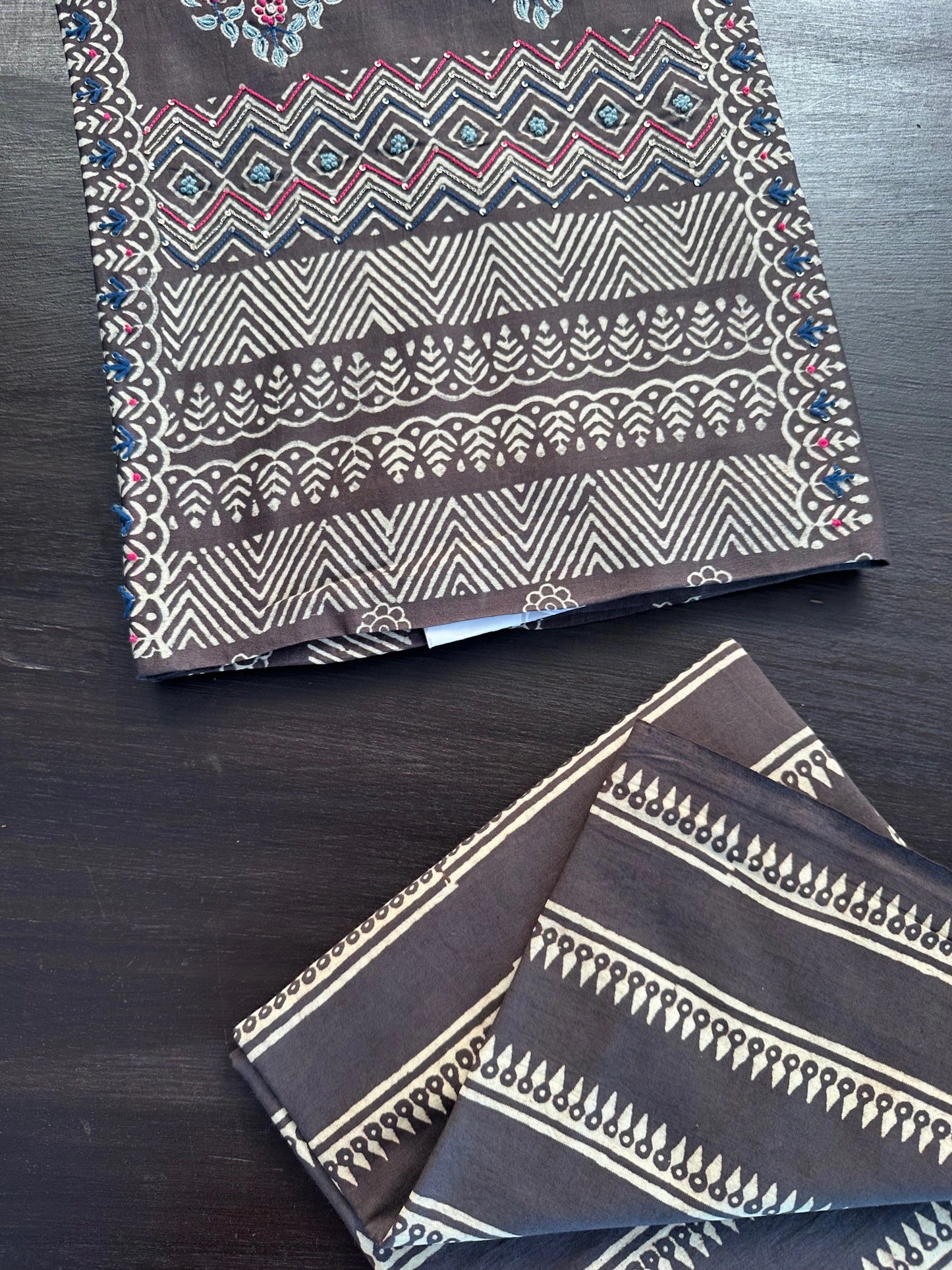 Pure Chanderi 3-Piece Suit