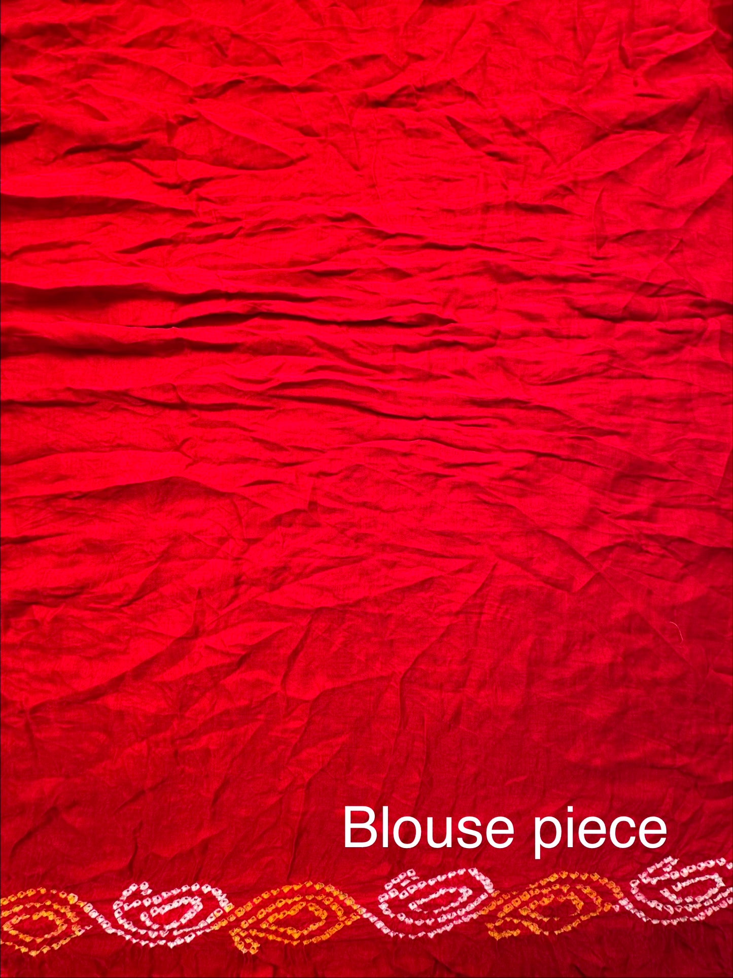 Red Gharchola Bandhej Gajji Silk Saree
