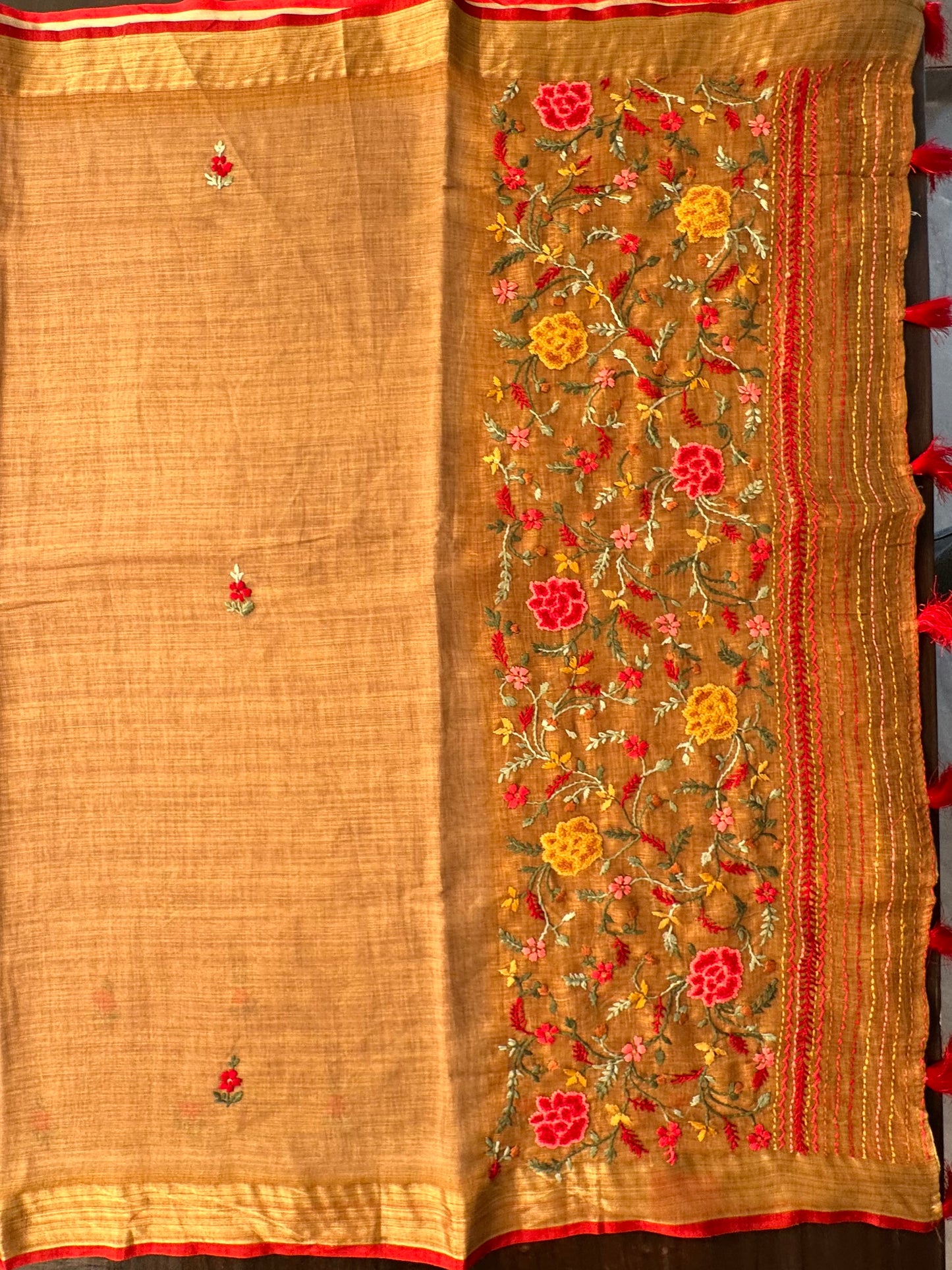 Cotton Saree with Embroidery