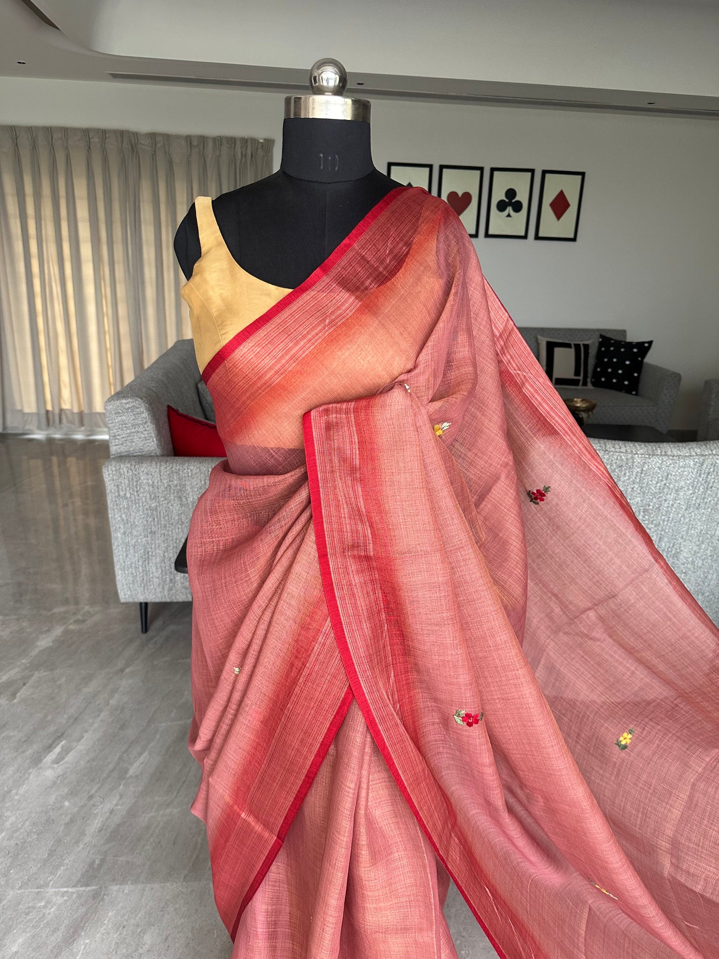 Cotton Saree with Embroidery