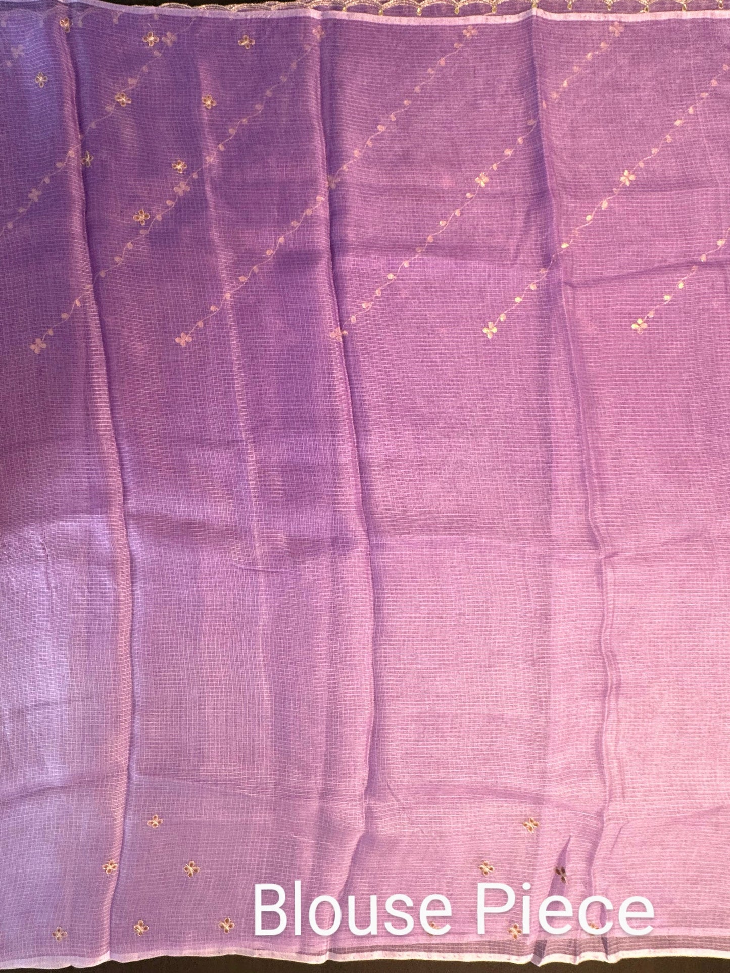 Kota Doria Pure Silk Saree With Gota Patti Work