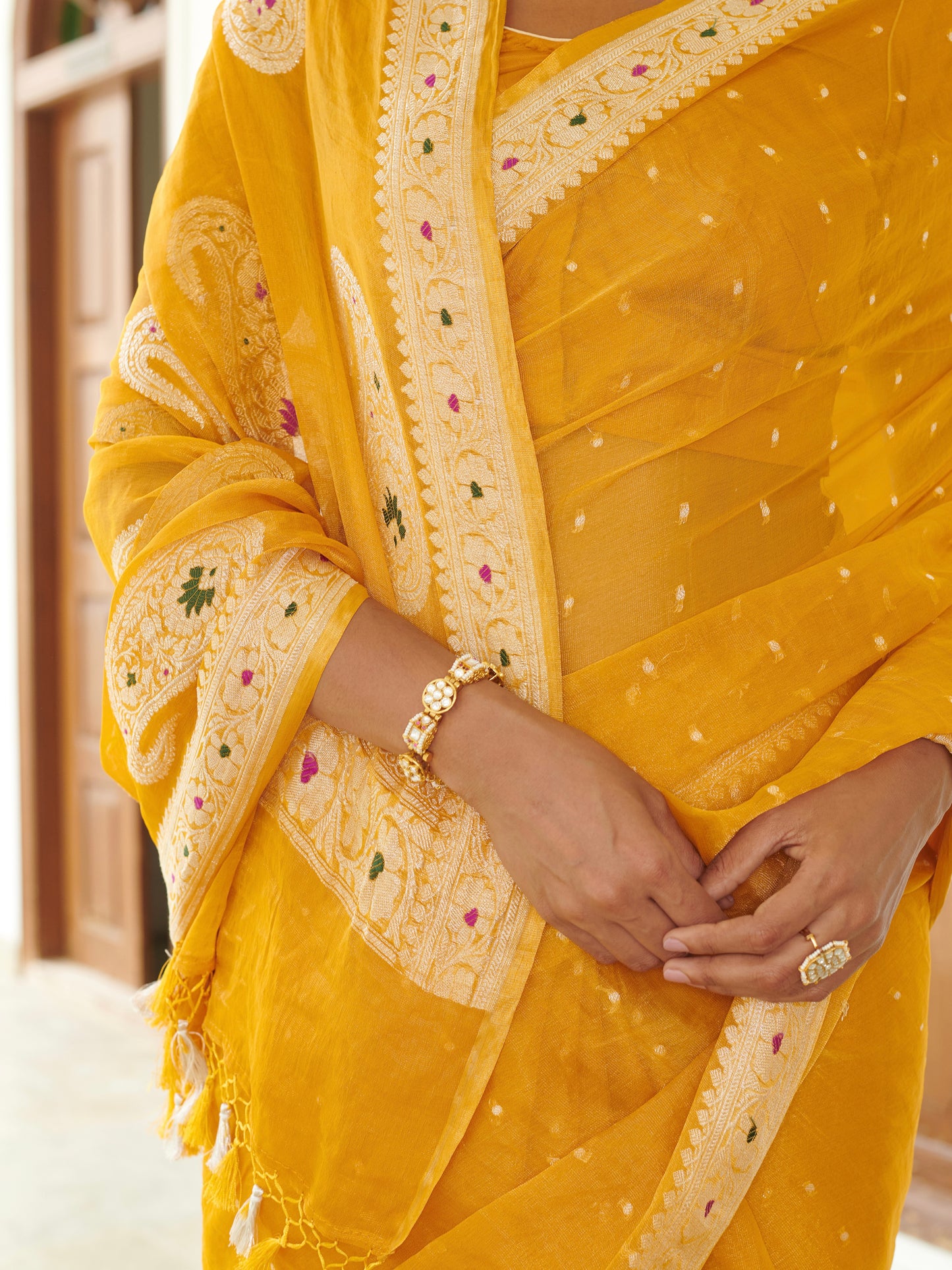 Georgette Tissue Saree