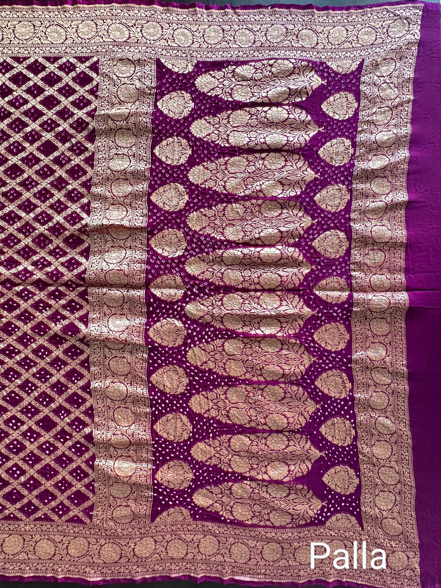 Pure Georgette Gharchola Bandhej Saree