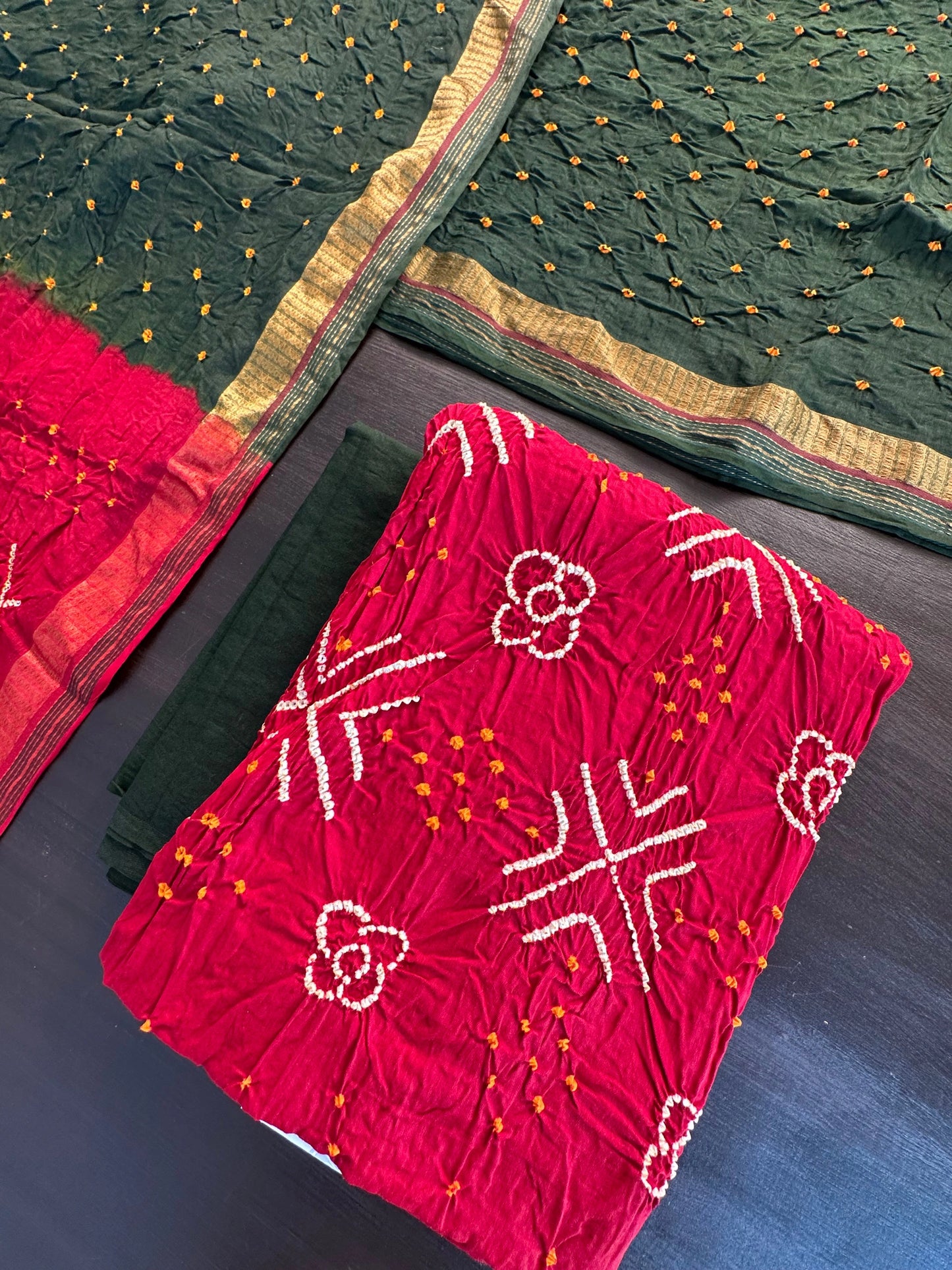 Bandhej Jaipuri Cotton Suit