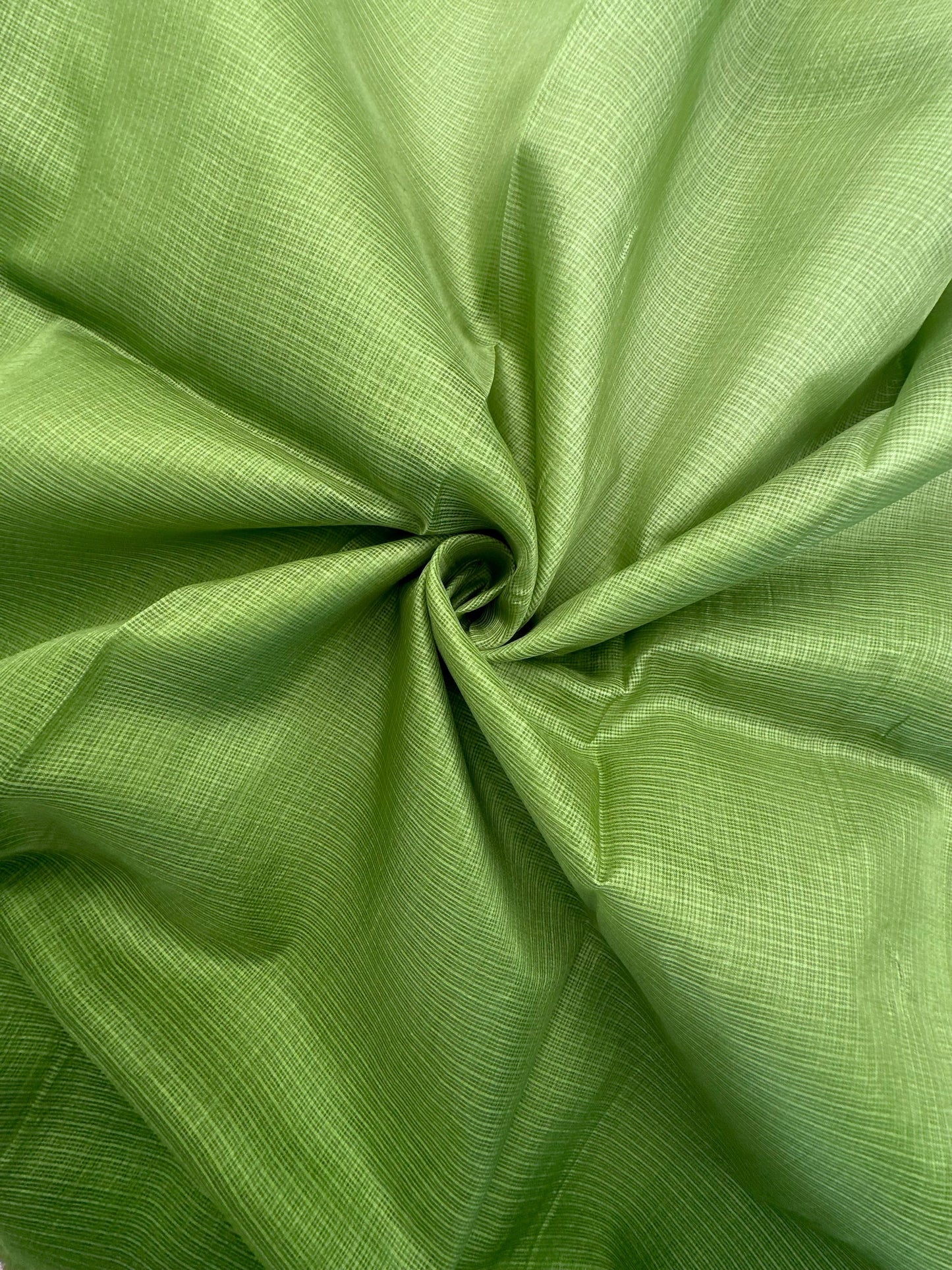 Shaded Green Pure Kota Doria Silk Saree