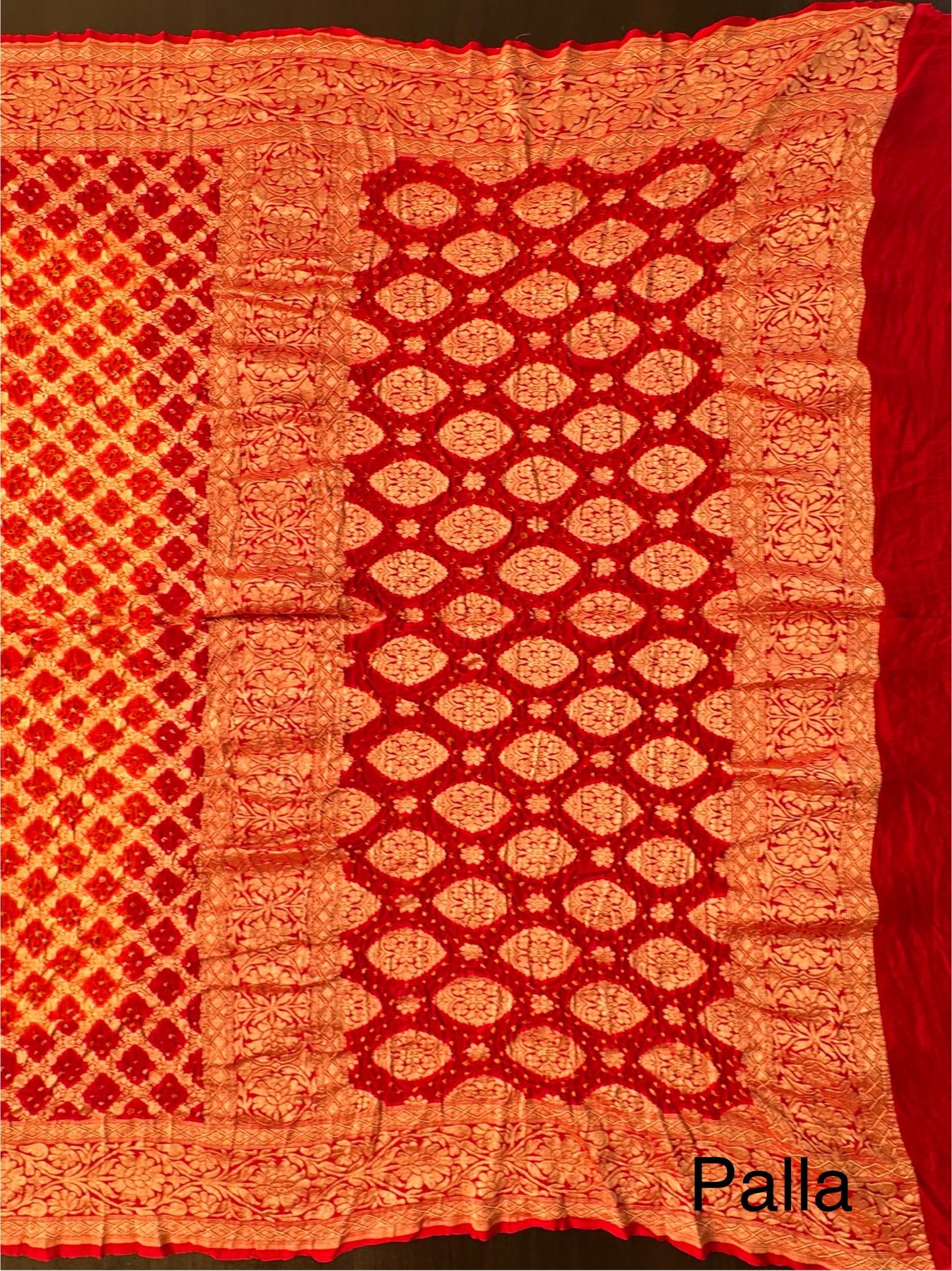 Pure Georgette Gharchola Bandhej Saree