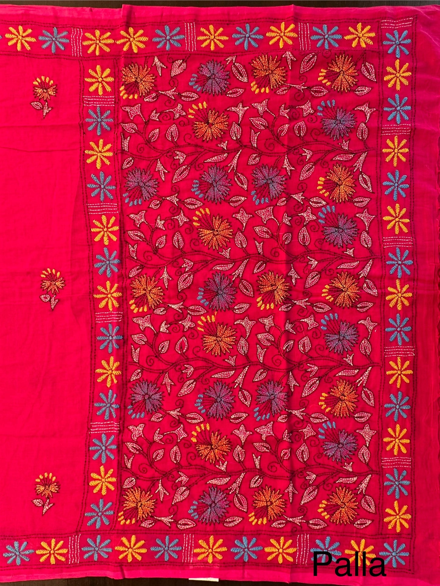 Kaantha Embroidery Cotton Saree