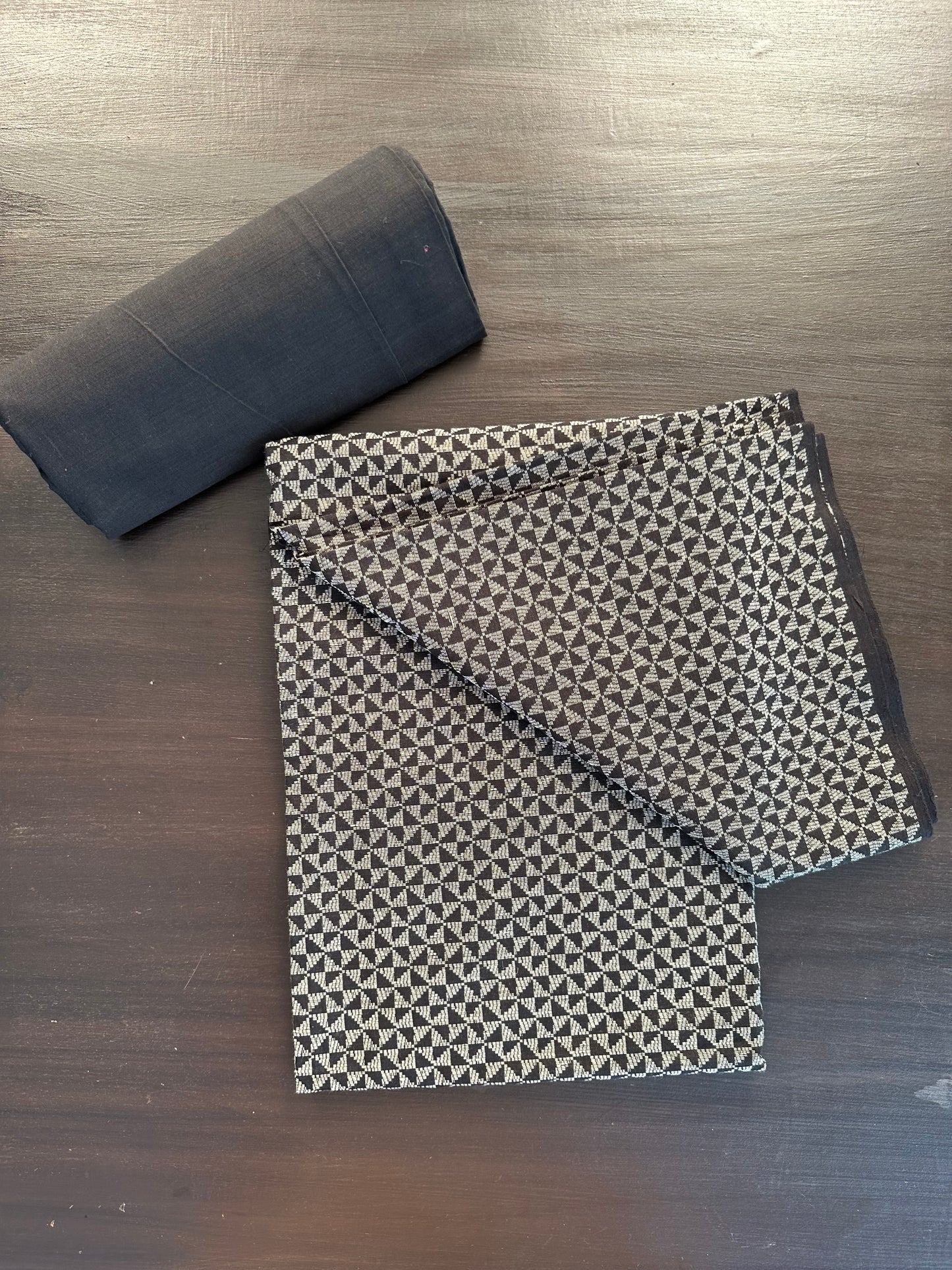Jacquard Pure Handloom Cotton Suit