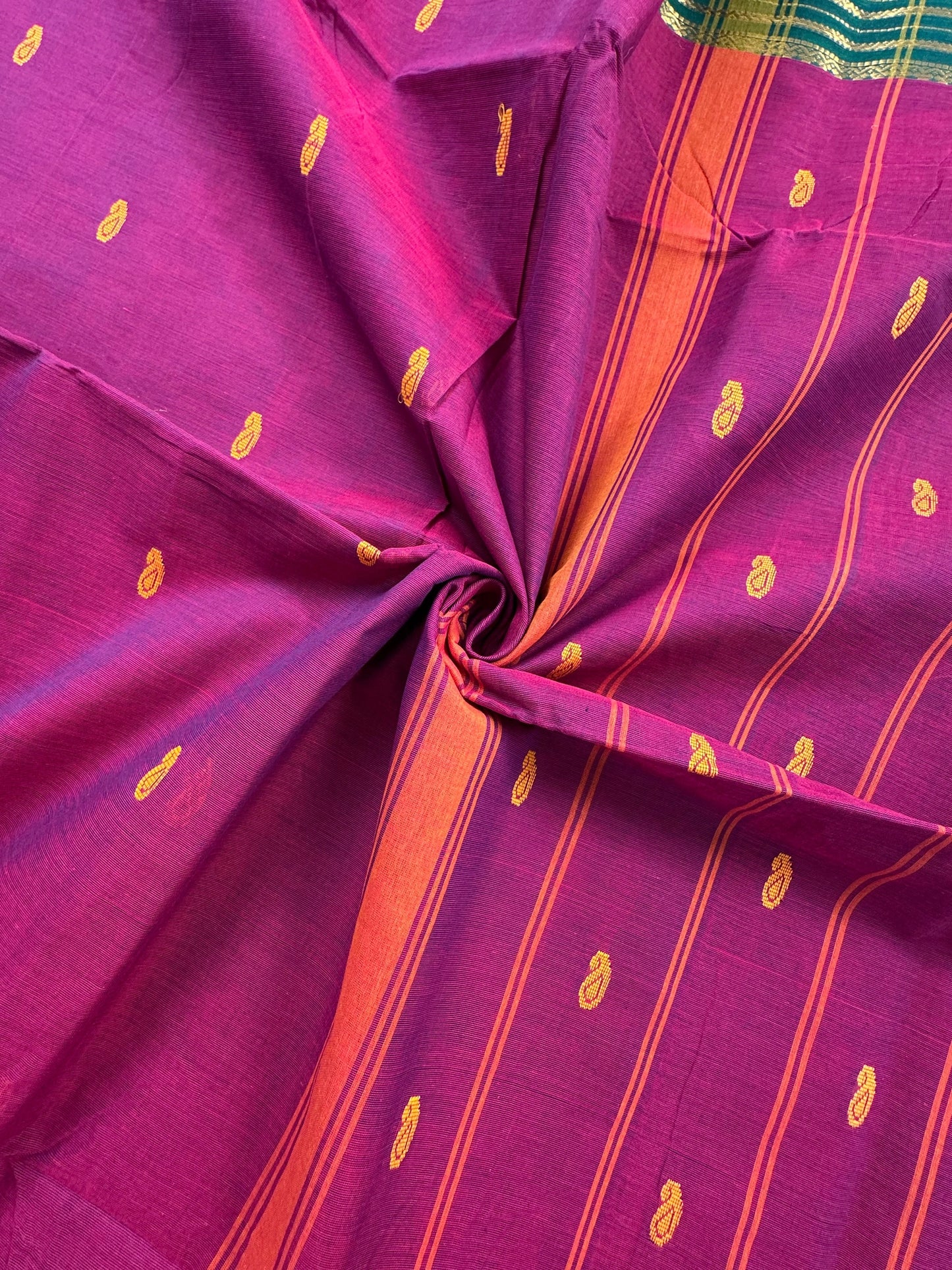 Wine Narayanpet Cotton Saree