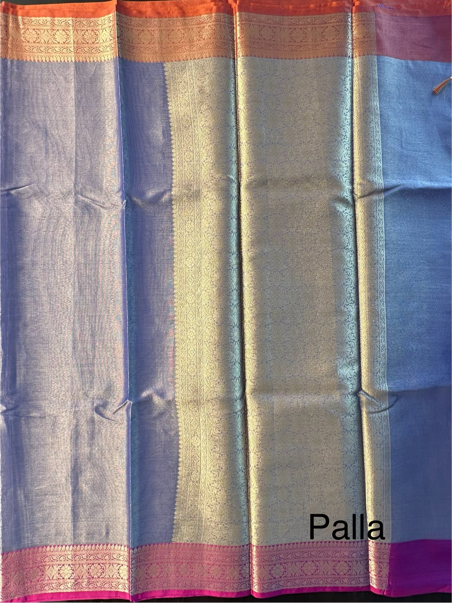 Blue Amrit Tissue Saree